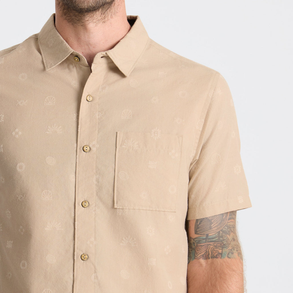 Journey Kurzarm Button Up Shirt - Fossil