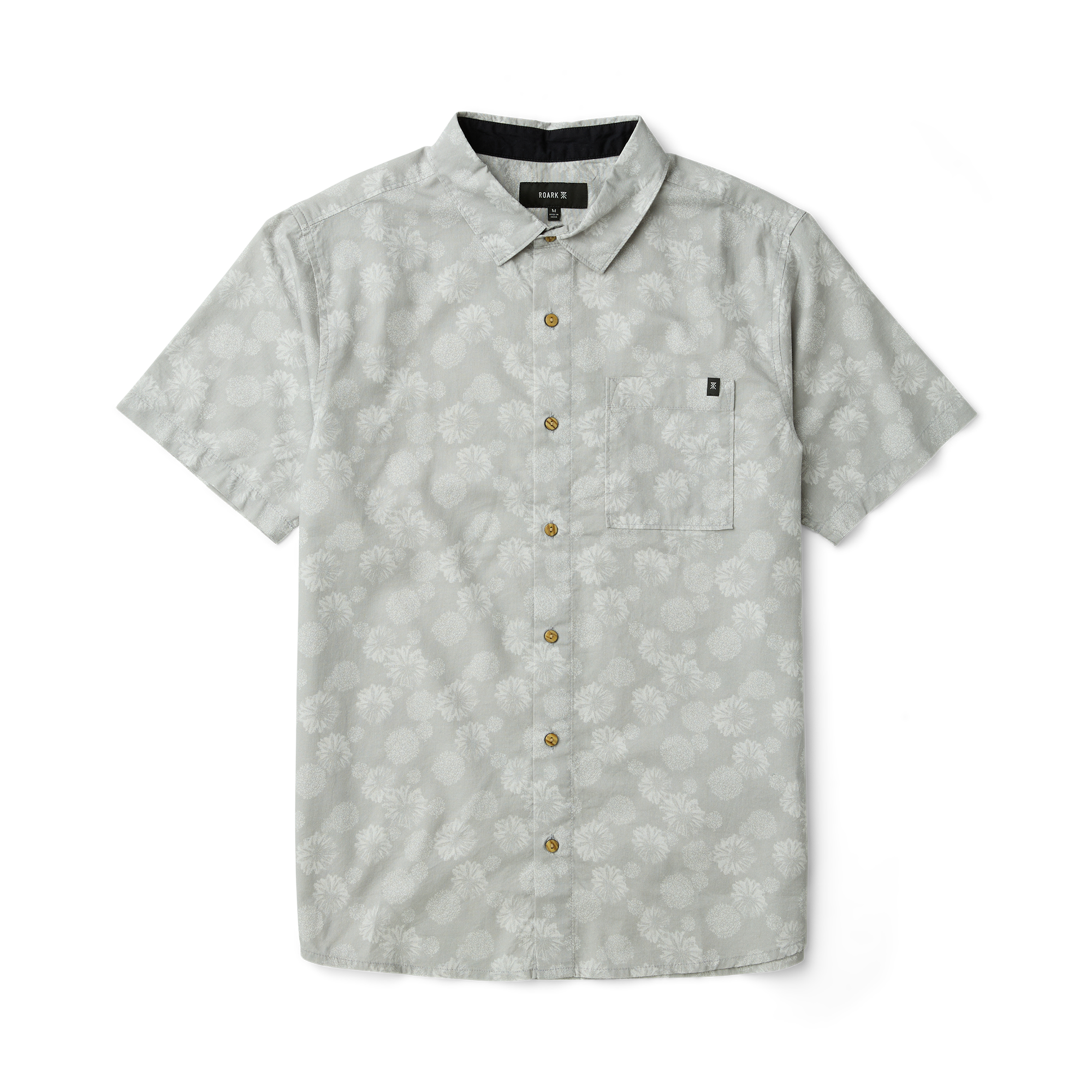 Journey Kurzarm Button Up Shirt - Grau