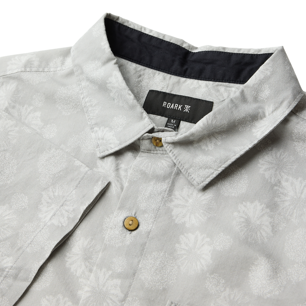 Journey Kurzarm Button Up Shirt - Grau