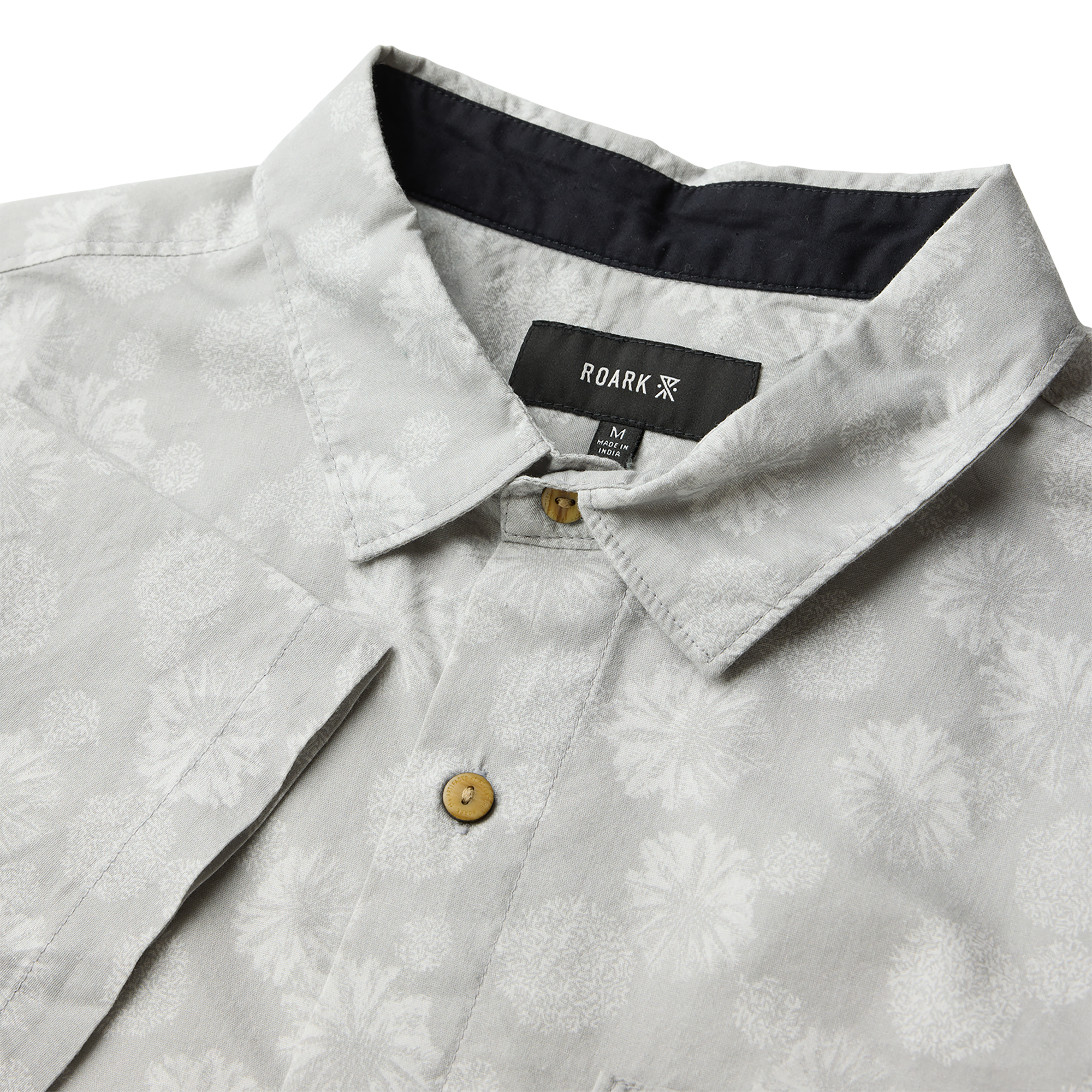 Journey Kurzarm Button Up Shirt - Grau