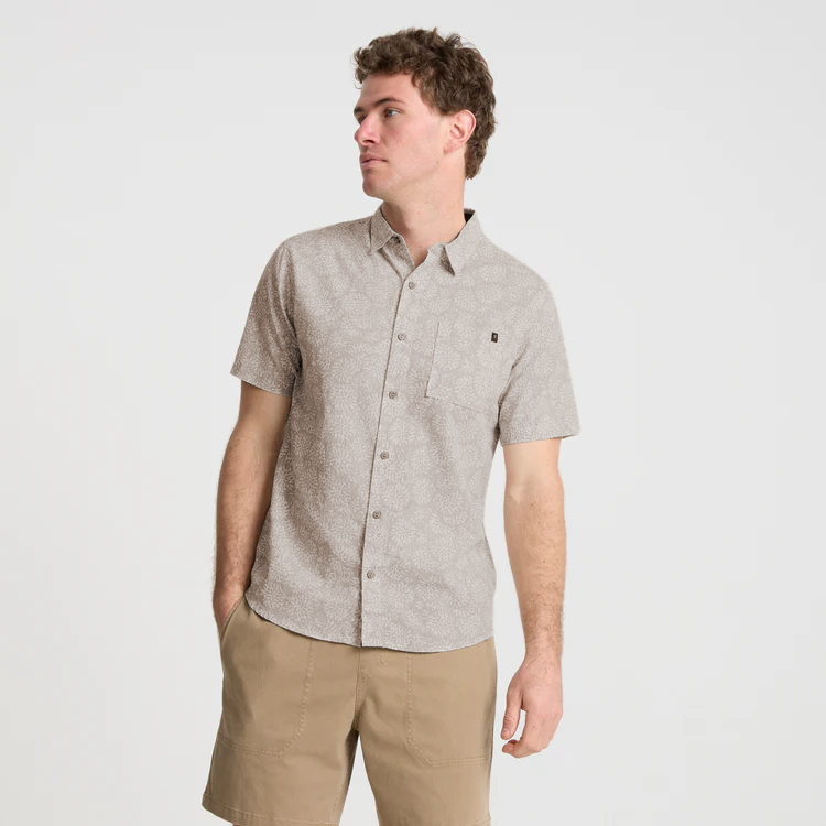 Journey Kurzarm Button Up Shirt für Ghost Grau