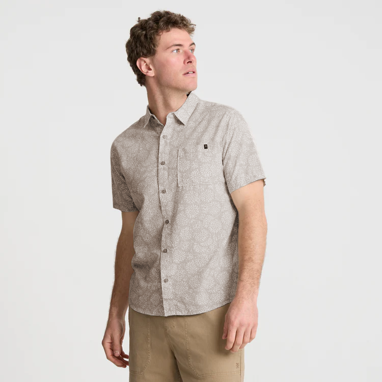 Journey Kurzarm Button Up Shirt für Ghost Grau