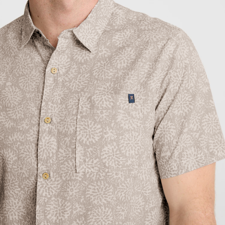 Journey Kurzarm Button Up Shirt für Ghost Grau
