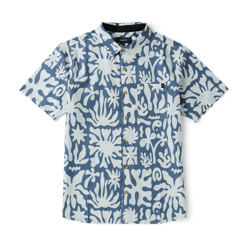 Journey Kurzarm Button Up Shirt - Neptun (Deutsche Ausgabe)