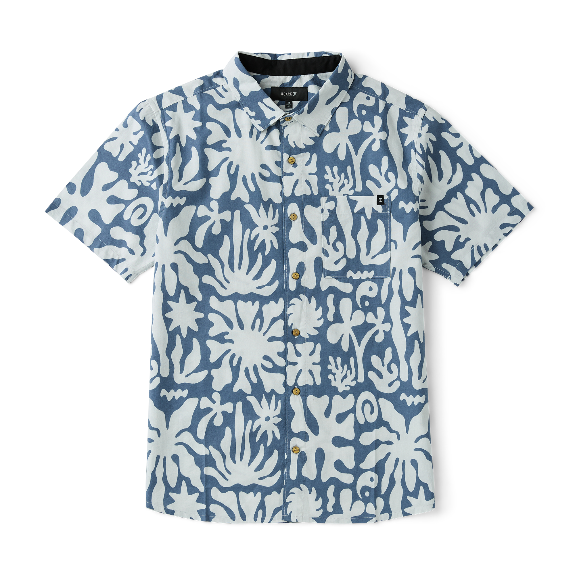 Journey Kurzarm Button Up Shirt - Neptun (Deutsche Ausgabe)
