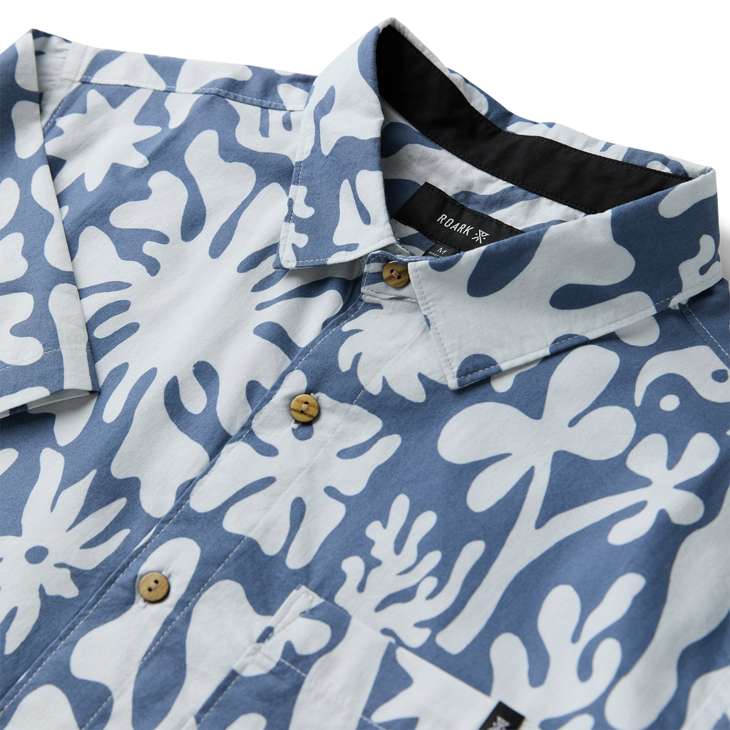 Journey Kurzarm Button Up Shirt - Neptun (Deutsche Ausgabe)