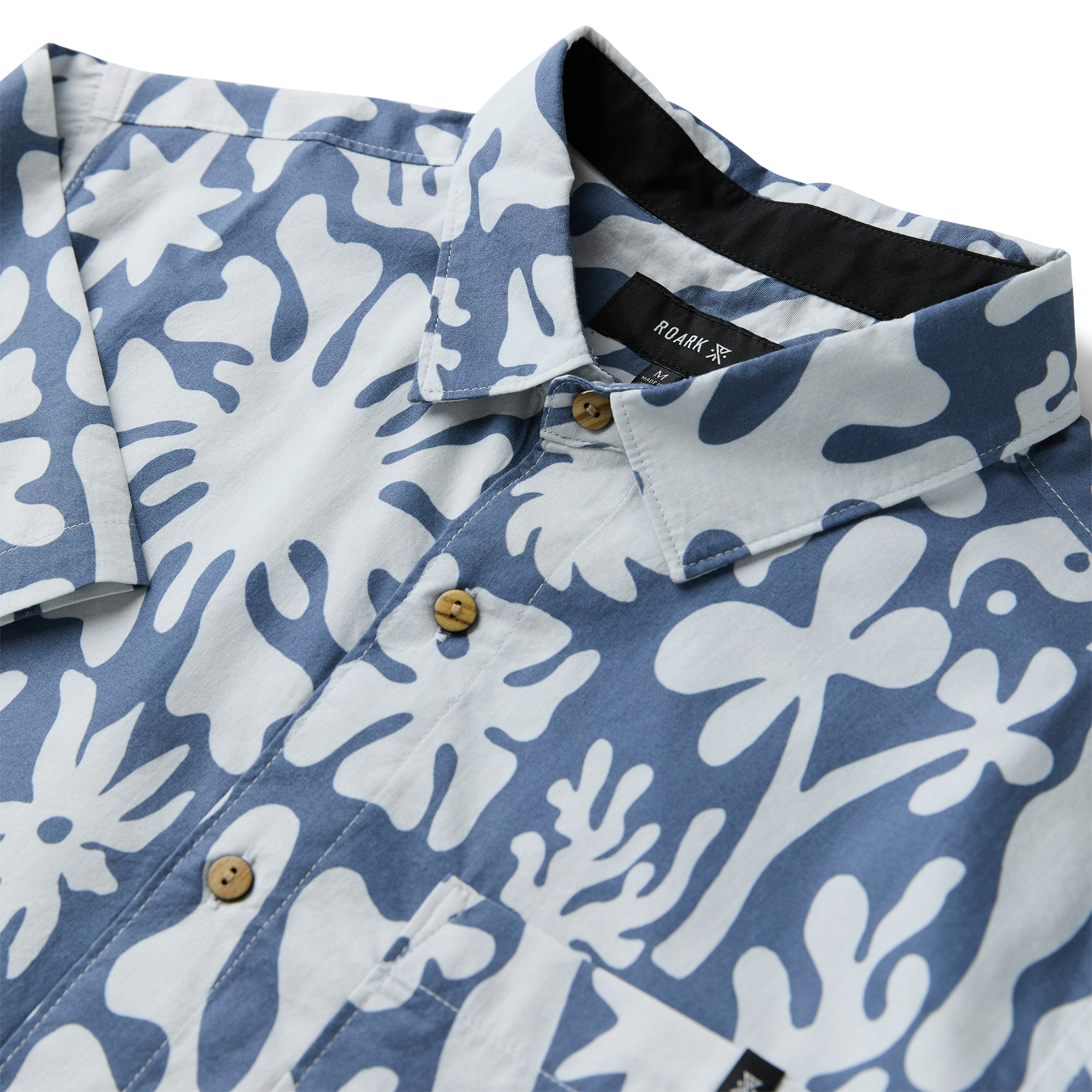 Journey Kurzarm Button Up Shirt - Neptun (Deutsche Ausgabe)