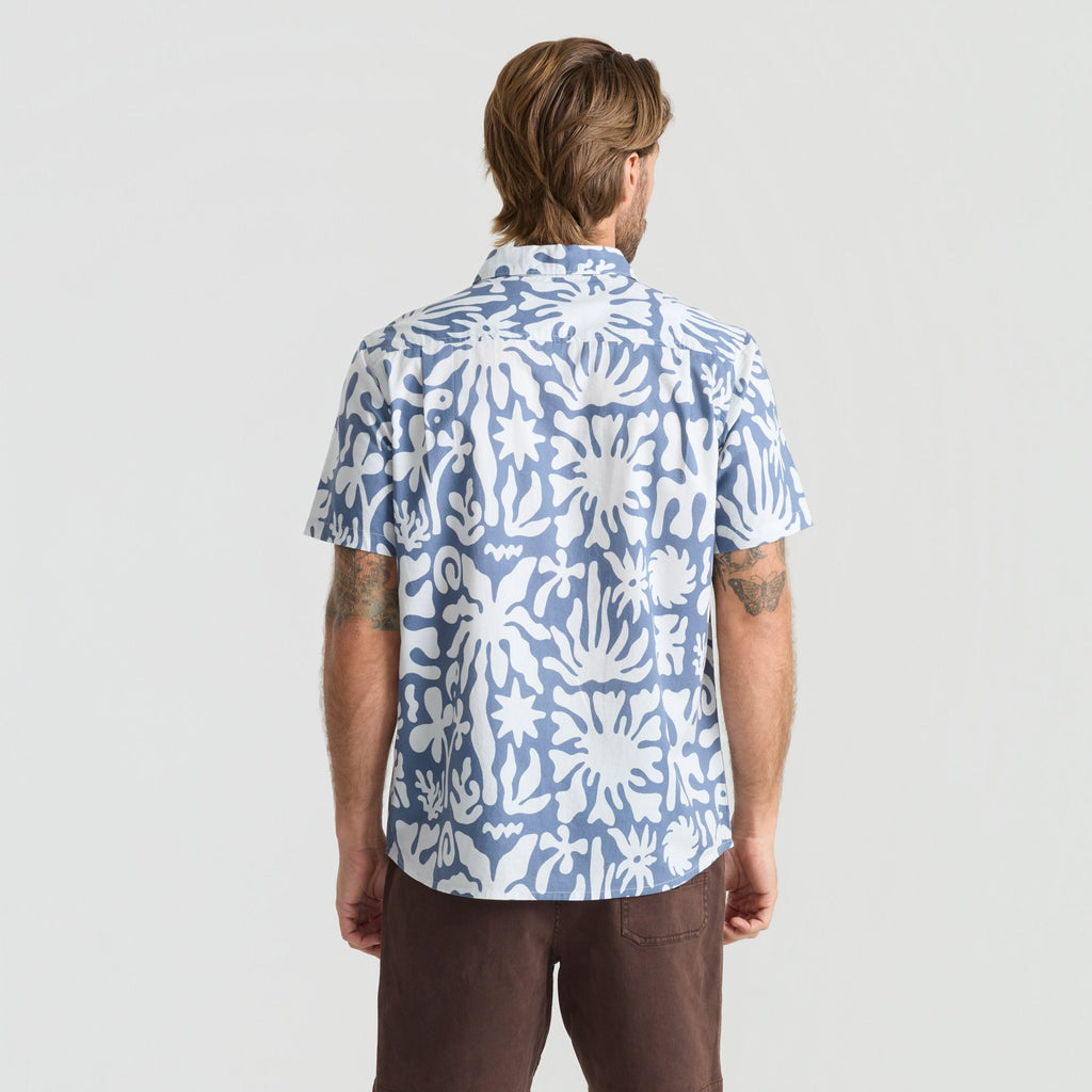 Journey Kurzarm Button Up Shirt - Neptun (Deutsche Ausgabe)