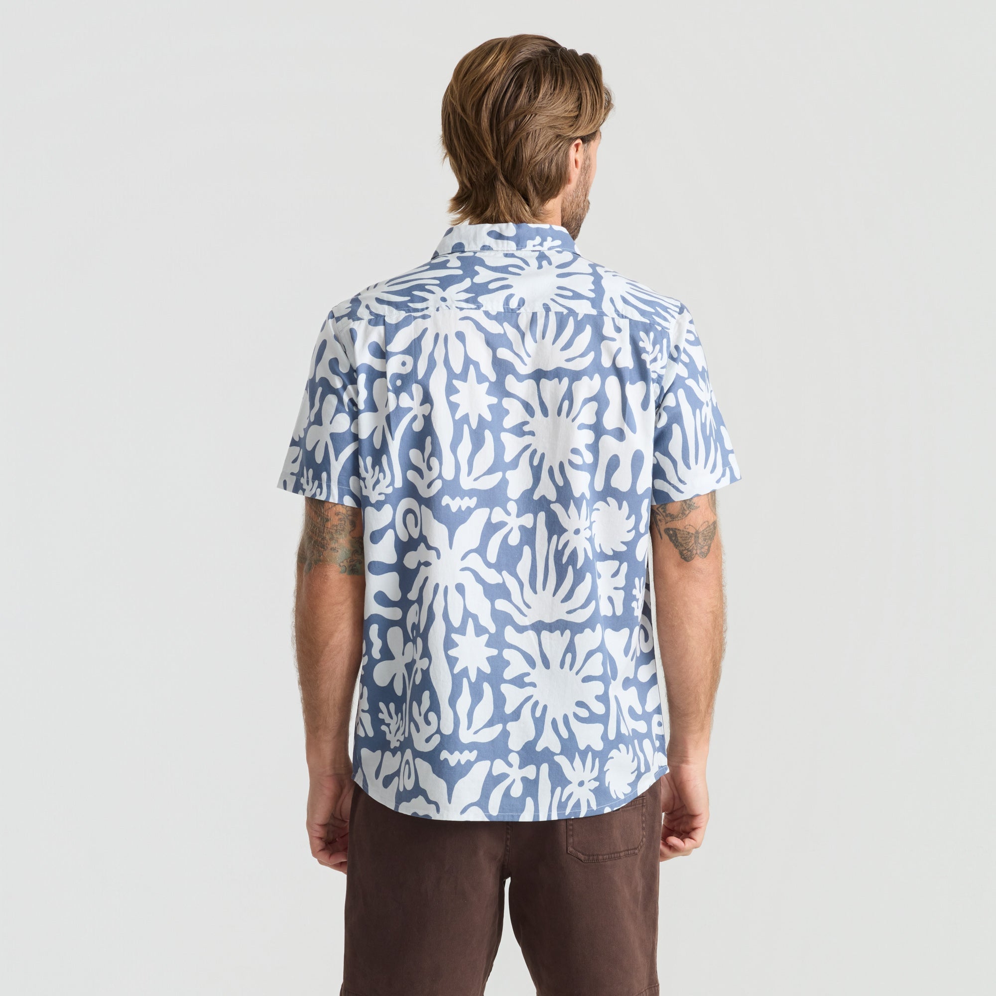 Journey Kurzarm Button Up Shirt - Neptun (Deutsche Ausgabe)