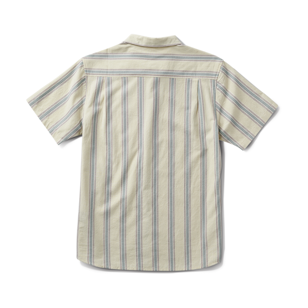 Journey Kurzarm Button Up Shirt - Stripe Seafoam (Deutsche Ausgabe)