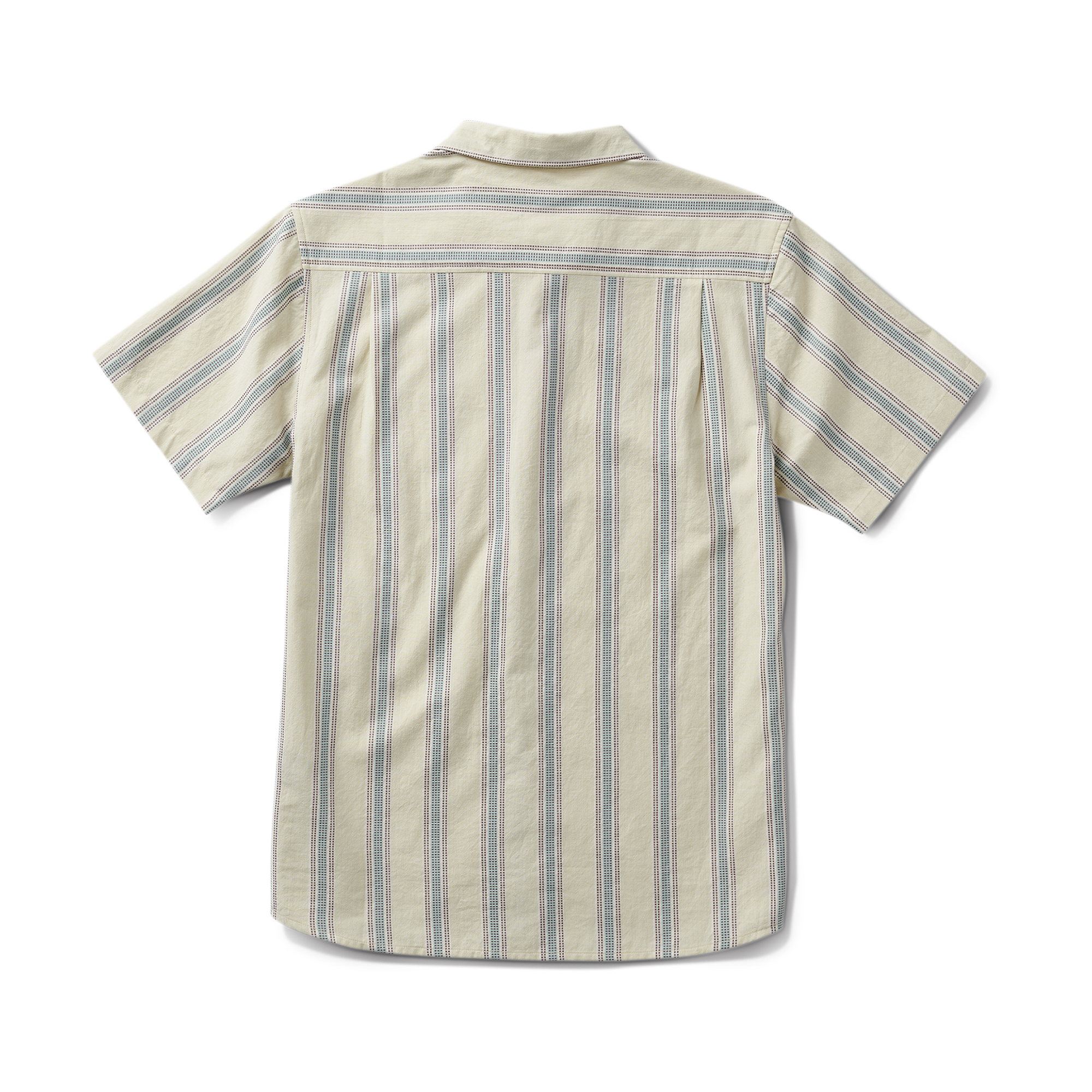 Journey Kurzarm Button Up Shirt - Stripe Seafoam (Deutsche Ausgabe)