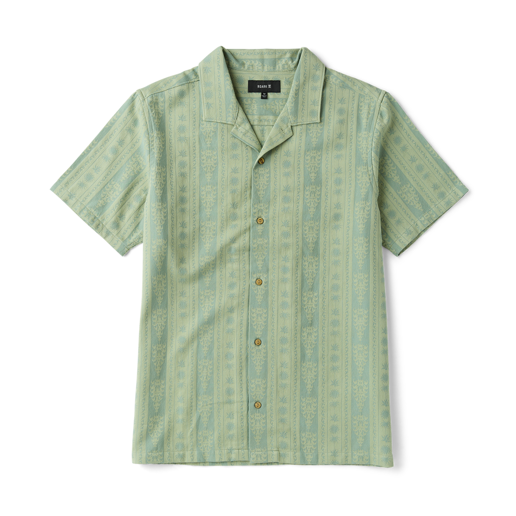 Gonzo Kurzarm Button Up Shirt für Dusty Grün
