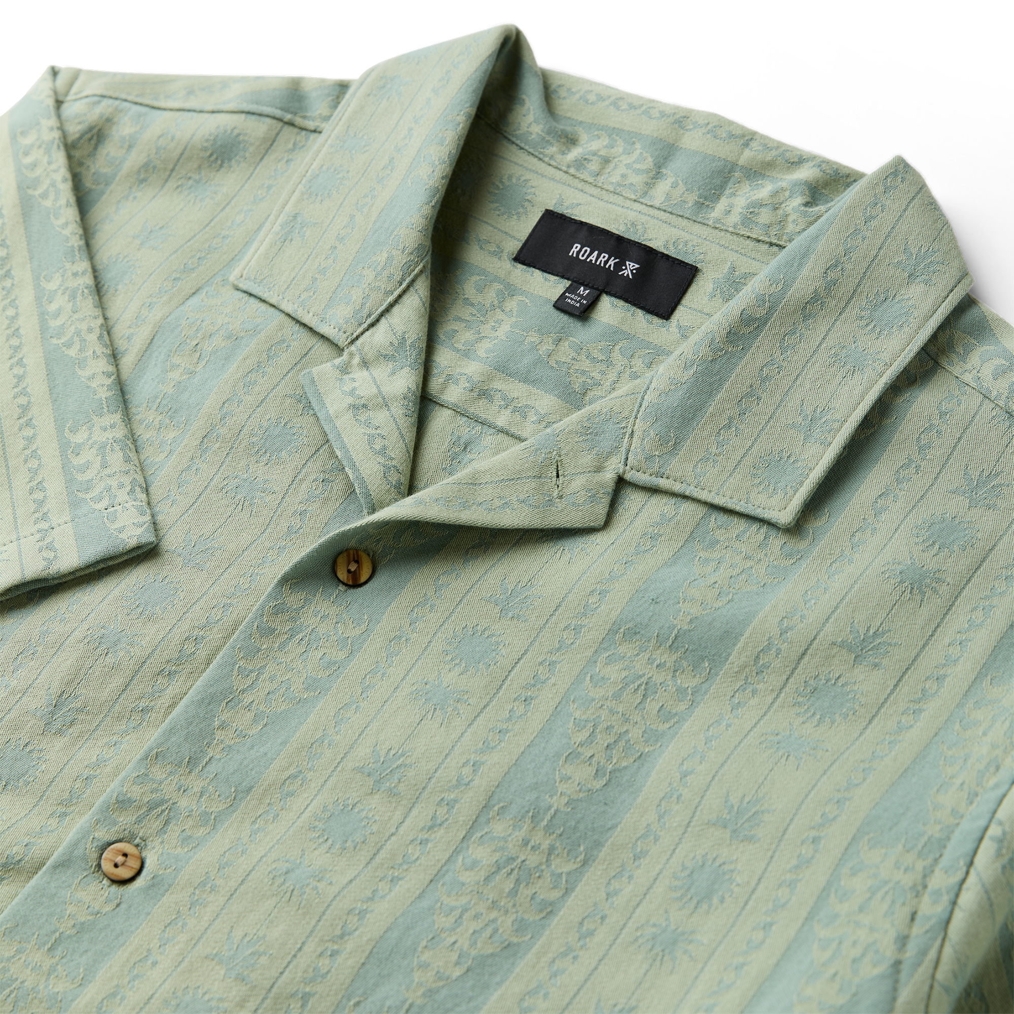 Gonzo Kurzarm Button Up Shirt für Dusty Grün