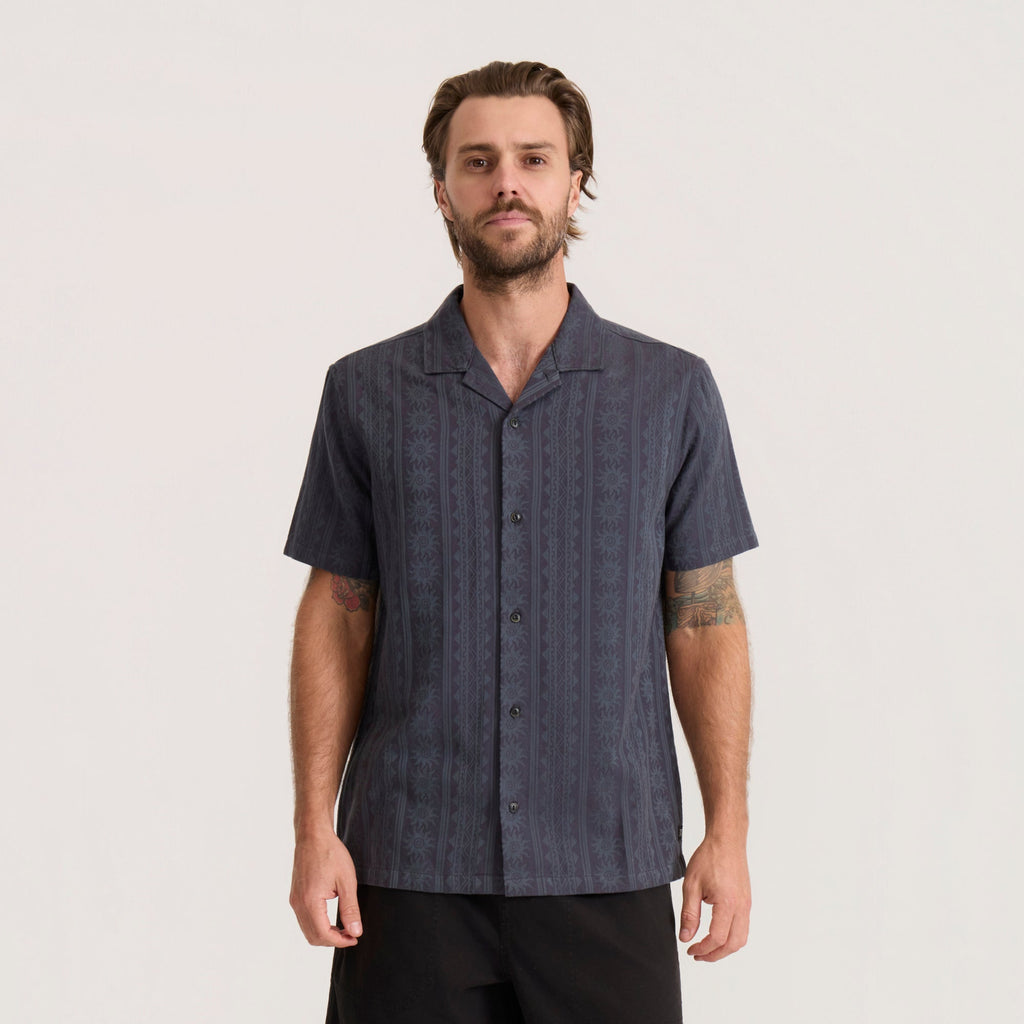 Gonzo Kurzarm Button Up Shirt für Ebony