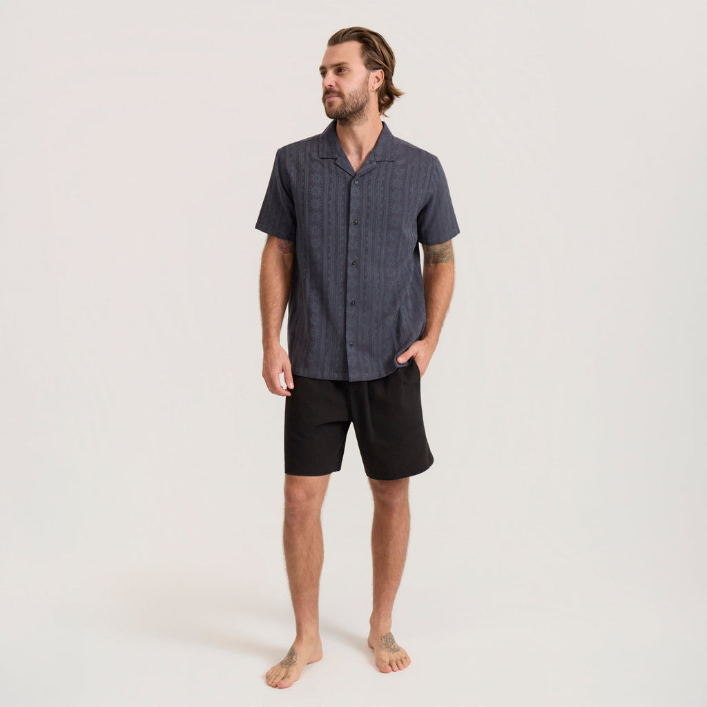 Gonzo Kurzarm Button Up Shirt für Ebony