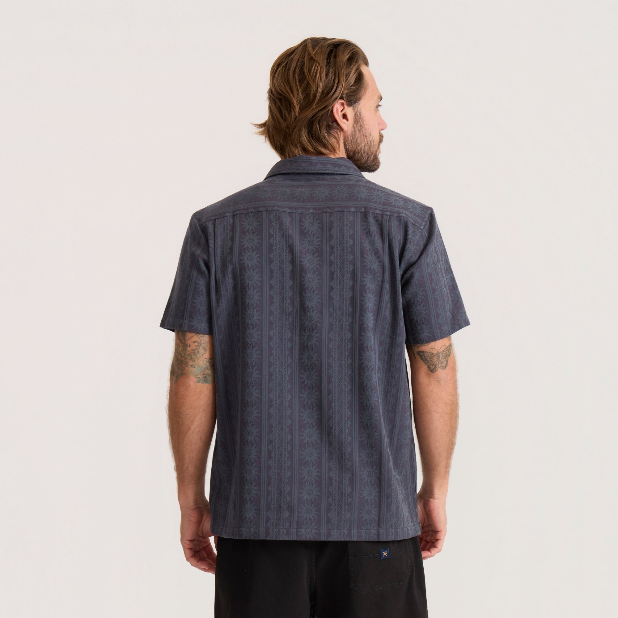 Gonzo Kurzarm Button Up Shirt für Ebony