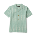 Gonzo Kurzarm Button Up Shirt von Hazy Blau Jacquard