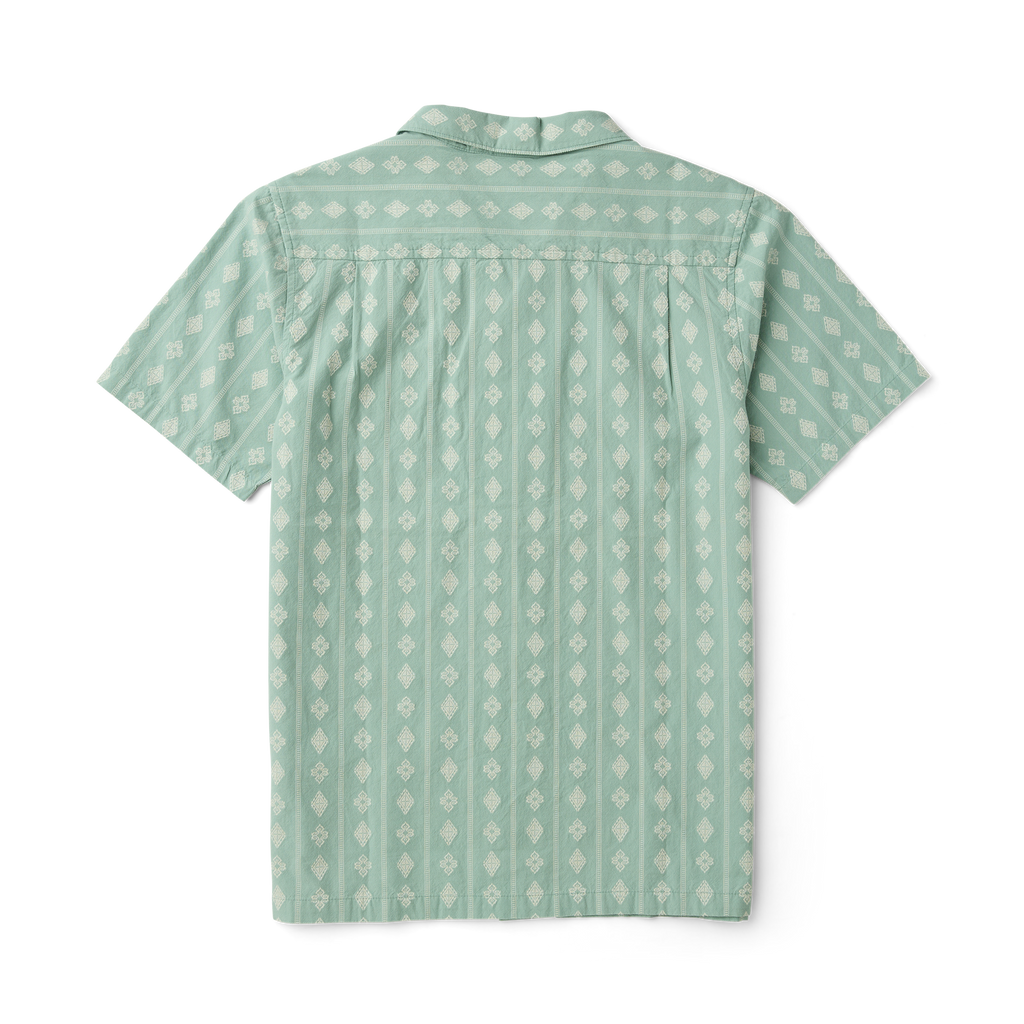 Gonzo Kurzarm Button Up Shirt von Hazy Blau Jacquard