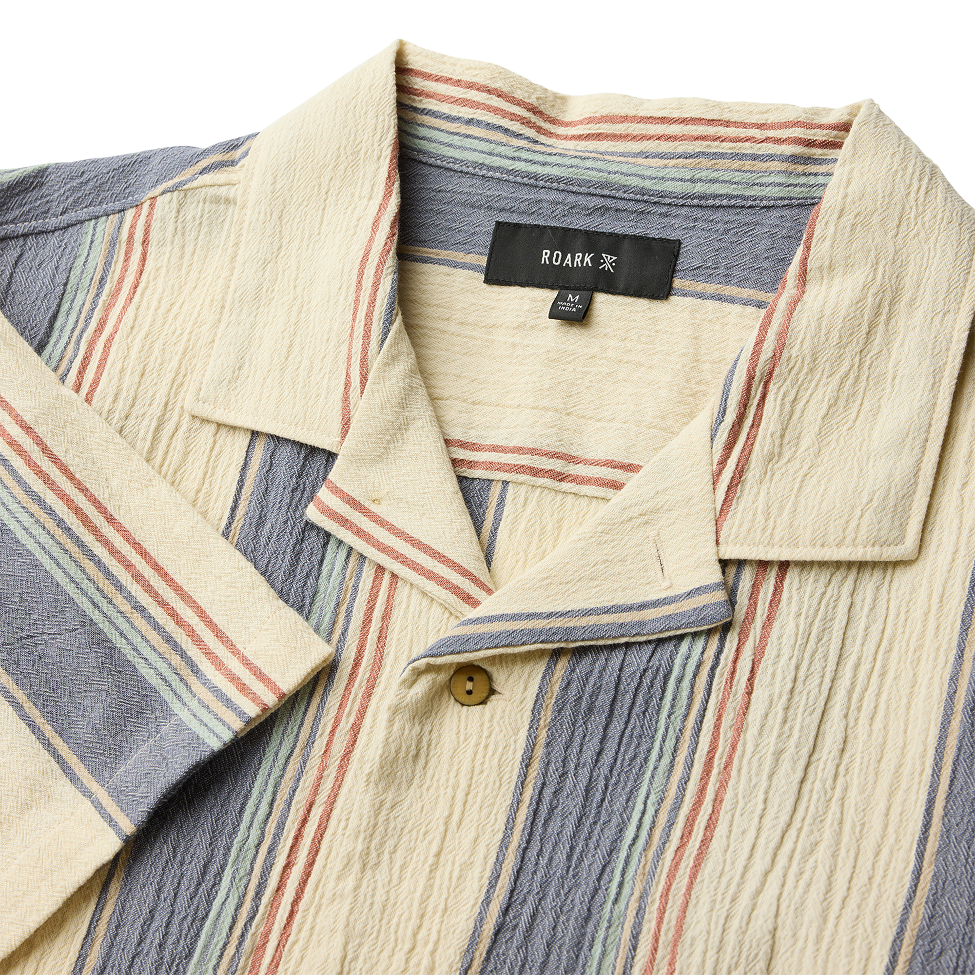 Gonzo Kurzarm Button Up Shirt - Elfenbein