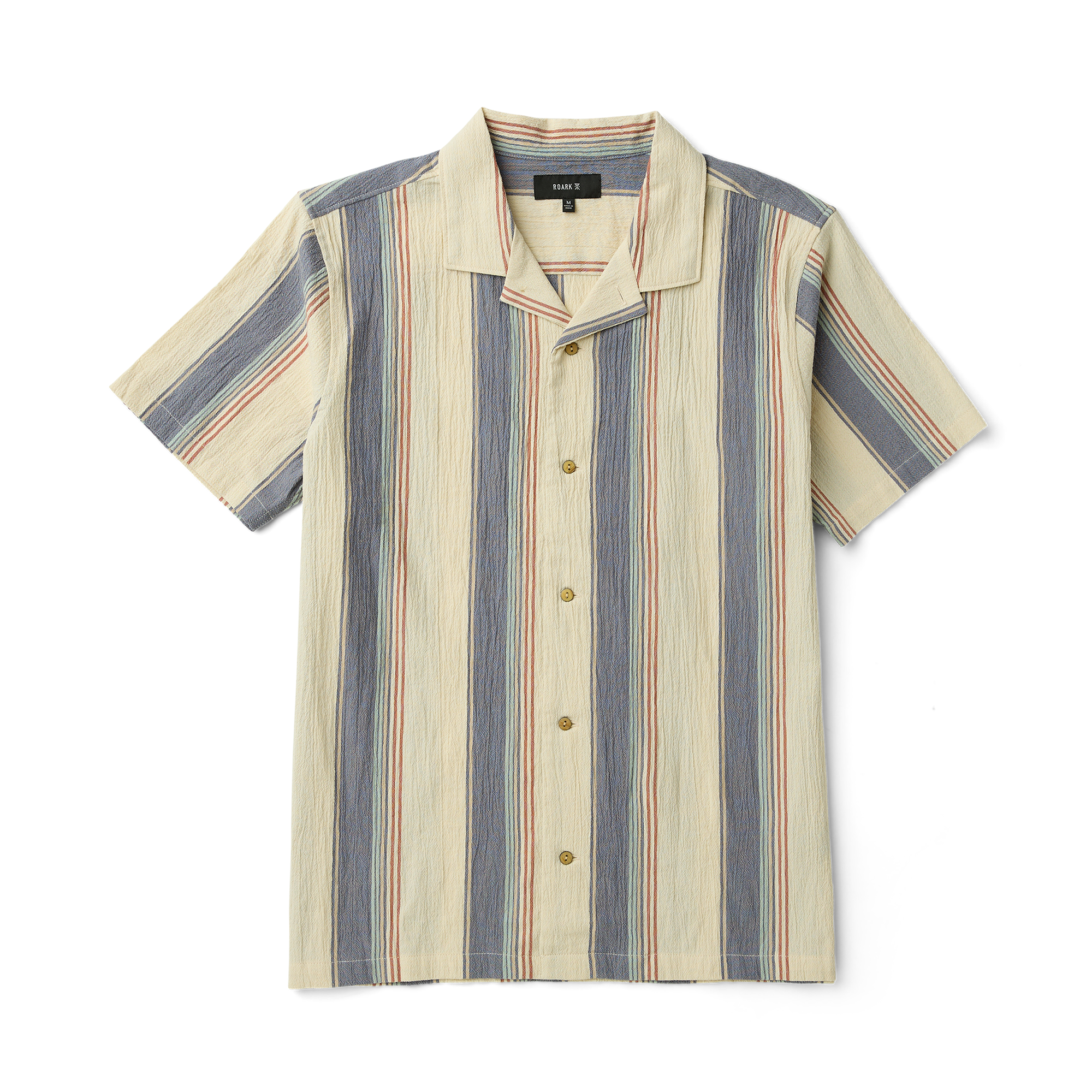 Gonzo Kurzarm Button Up Shirt - Elfenbein