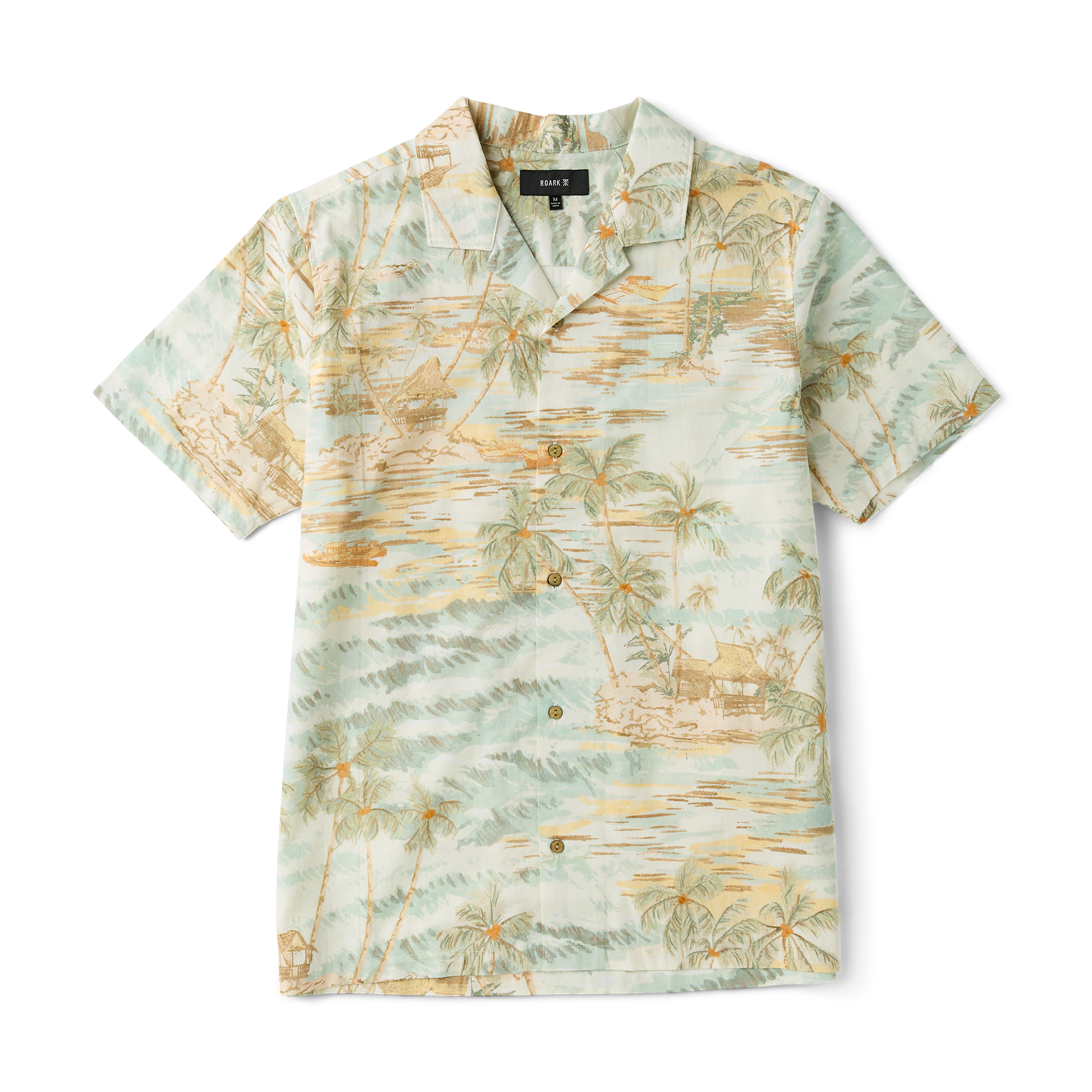 Gonzo Kurzarm Button Up Shirt - Seafoam