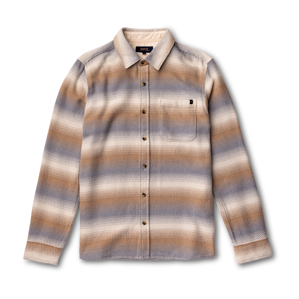 Crossroads Organic Cotton Flannel - Stripe Bone