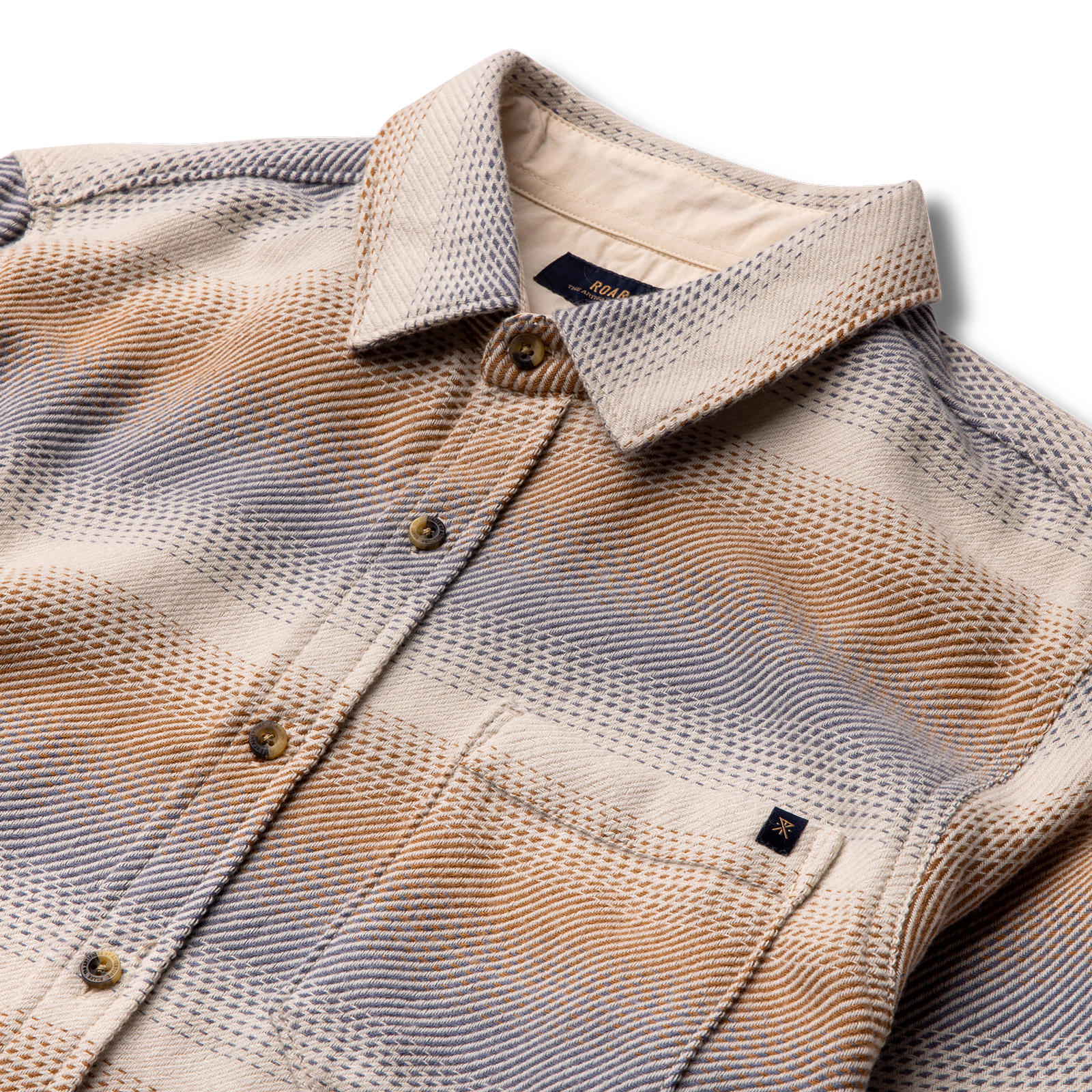 Crossroads Organic Cotton Flannel - Stripe Bone