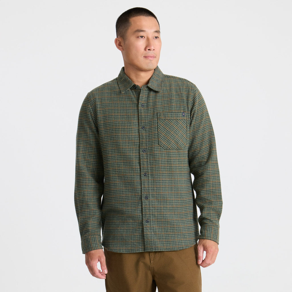 Crossroads Organic Cotton Flannel - Dark Forest