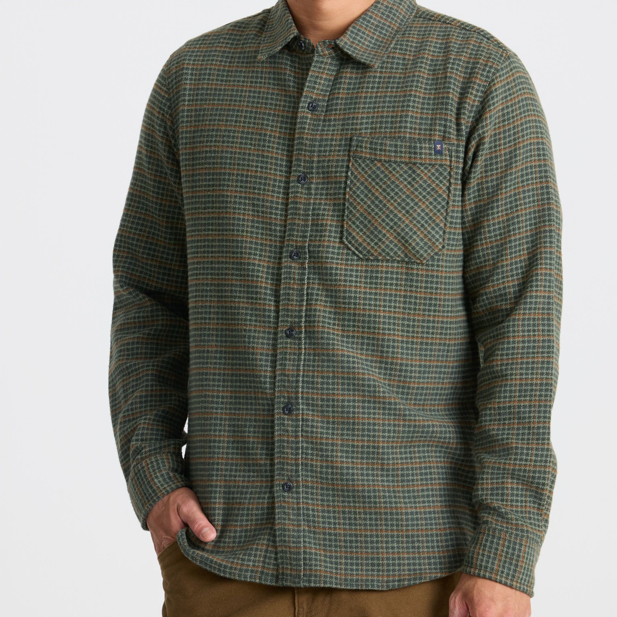 Crossroads Organic Cotton Flannel - Dark Forest