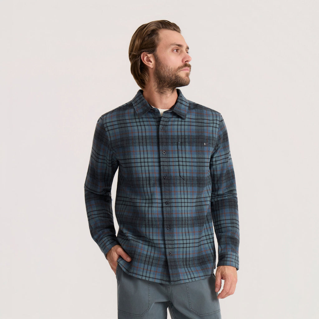 Crossroads Organic Cotton Flannel - Dark Schiefergrau