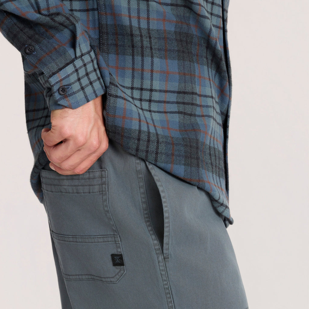 Crossroads Organic Cotton Flannel - Dark Schiefergrau