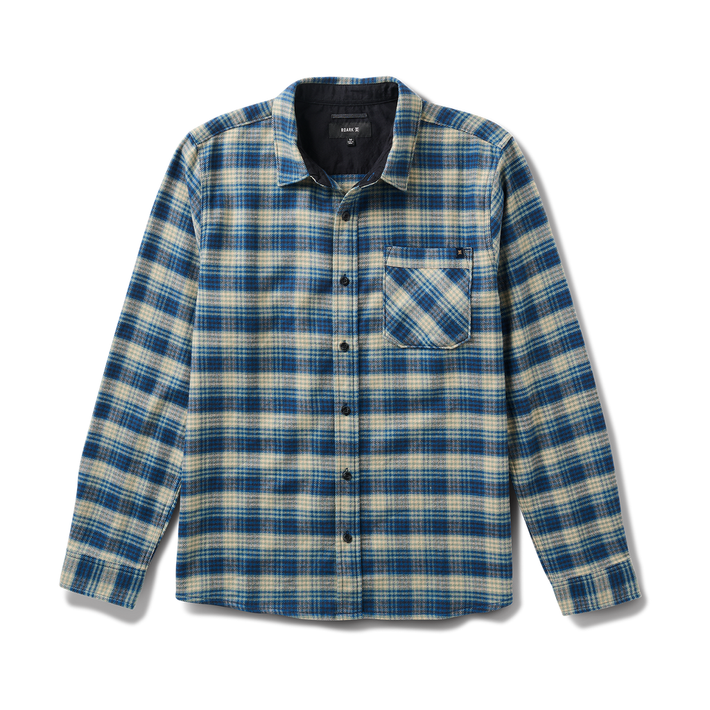 Crossroads Organic Cotton Flannel - Deep Blau