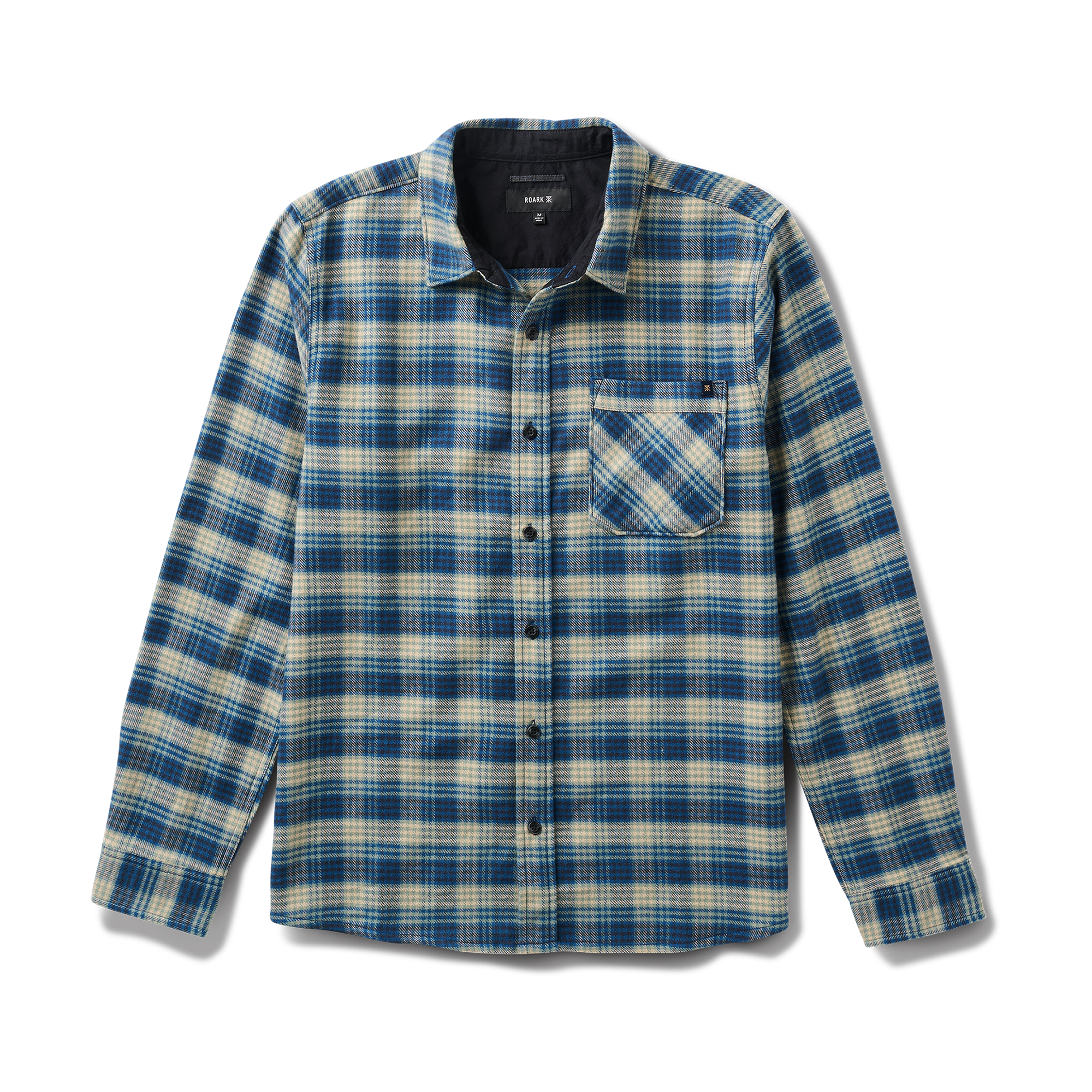 Crossroads Organic Cotton Flannel - Deep Blau