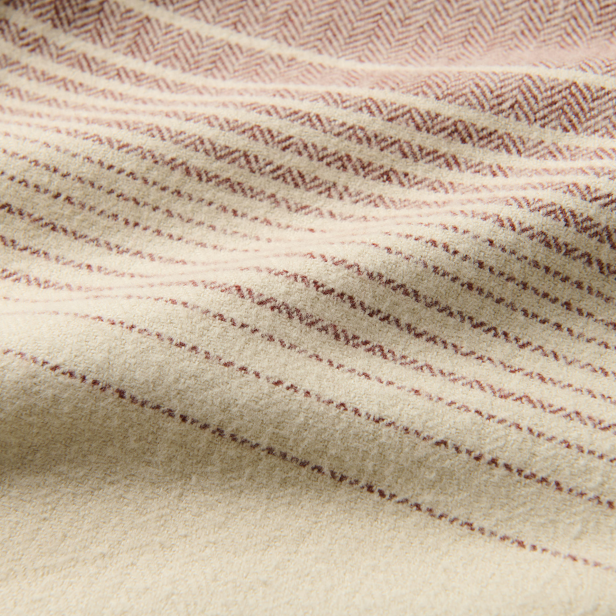 Crossroads Organic Cotton Flannel - Fossil Stripe