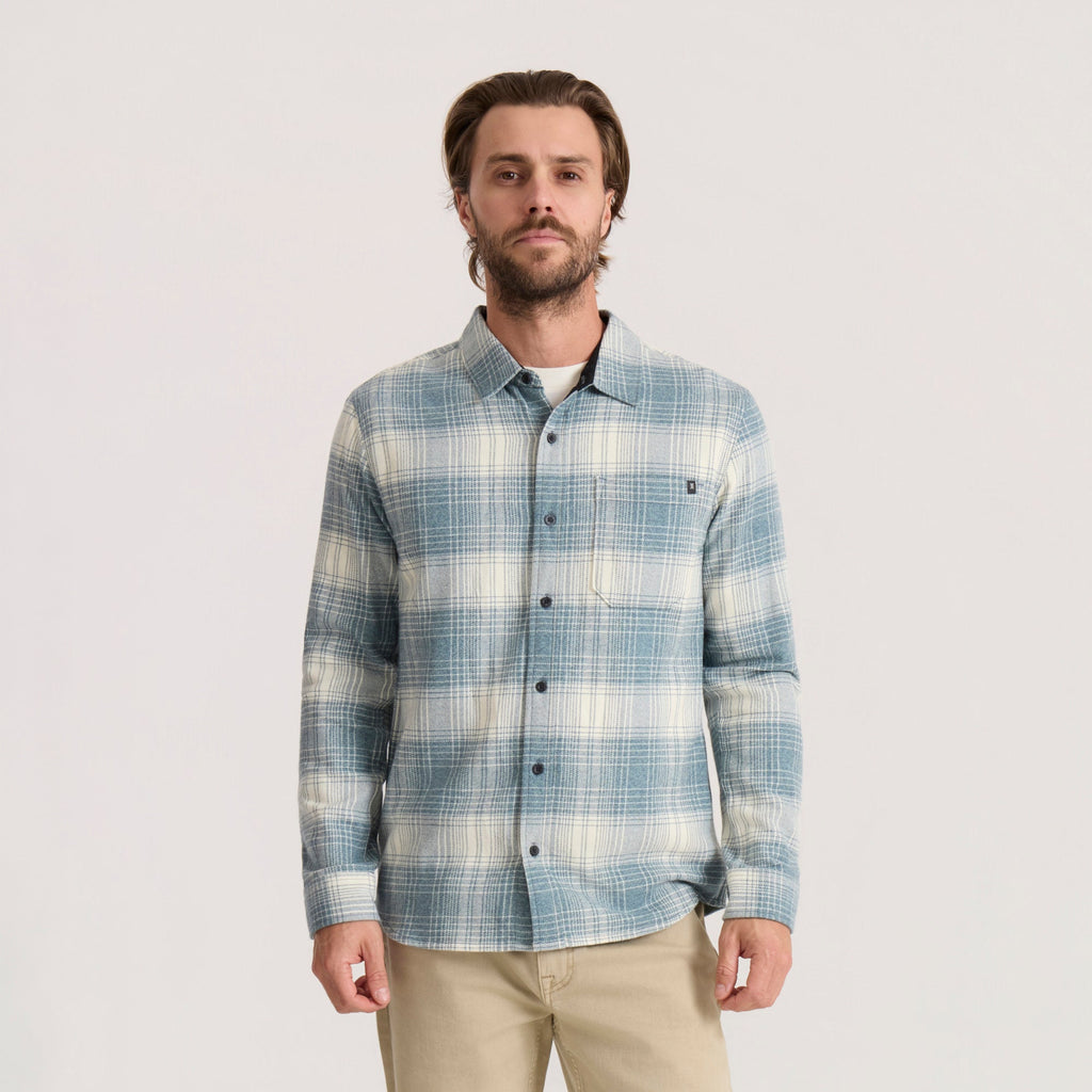 Crossroads Organic Cotton Flannel - Hazy Blau