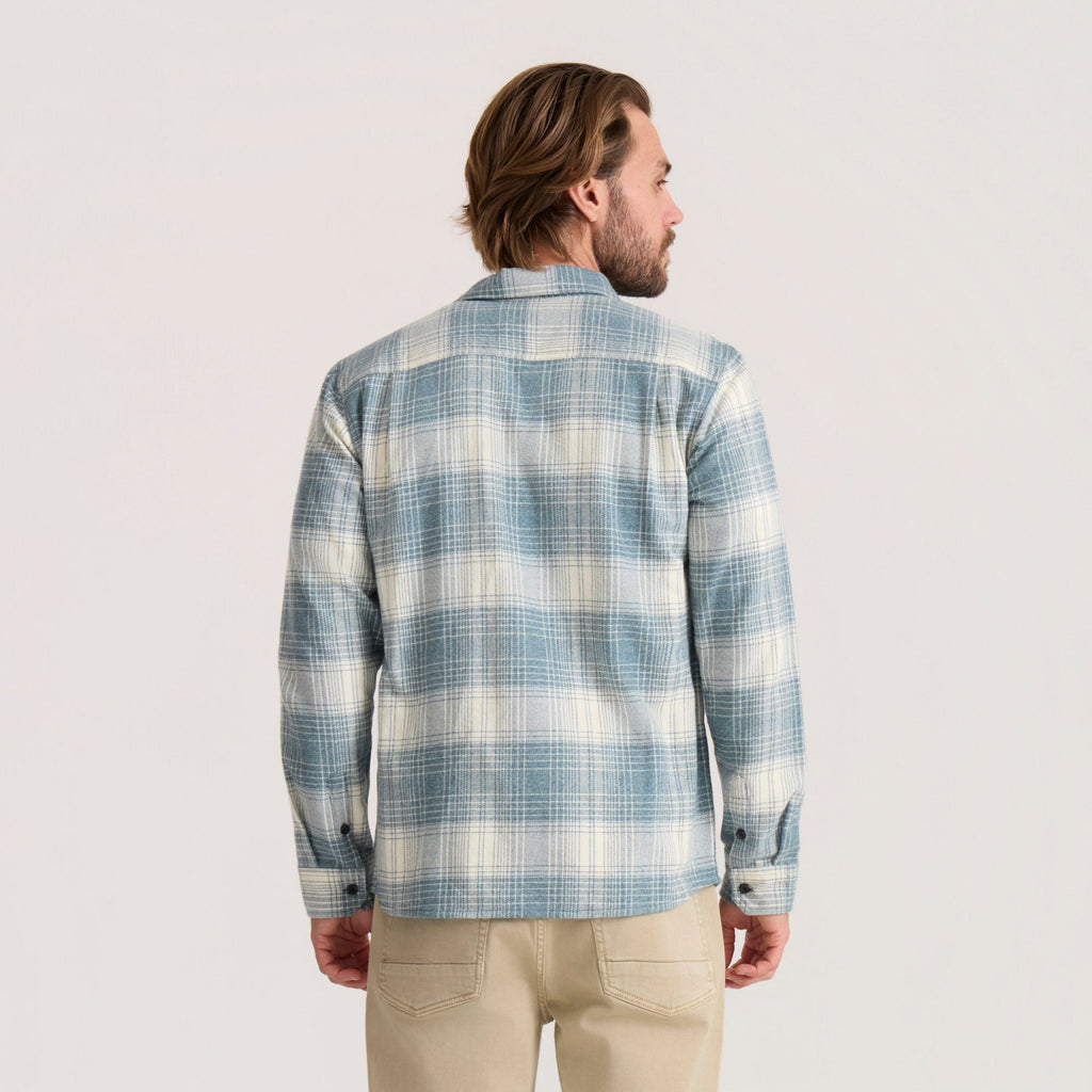 Crossroads Organic Cotton Flannel - Hazy Blau
