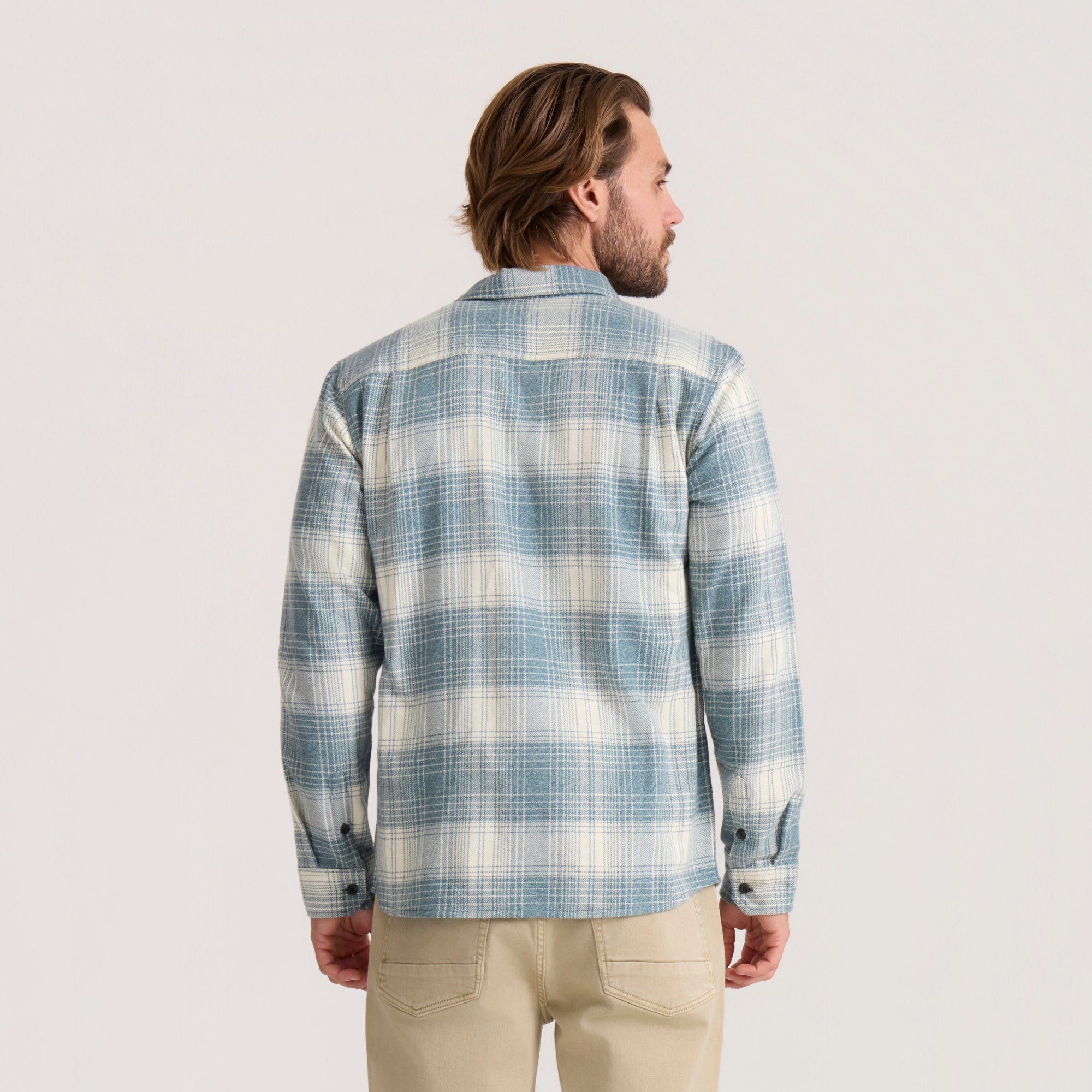 Crossroads Organic Cotton Flannel - Hazy Blau