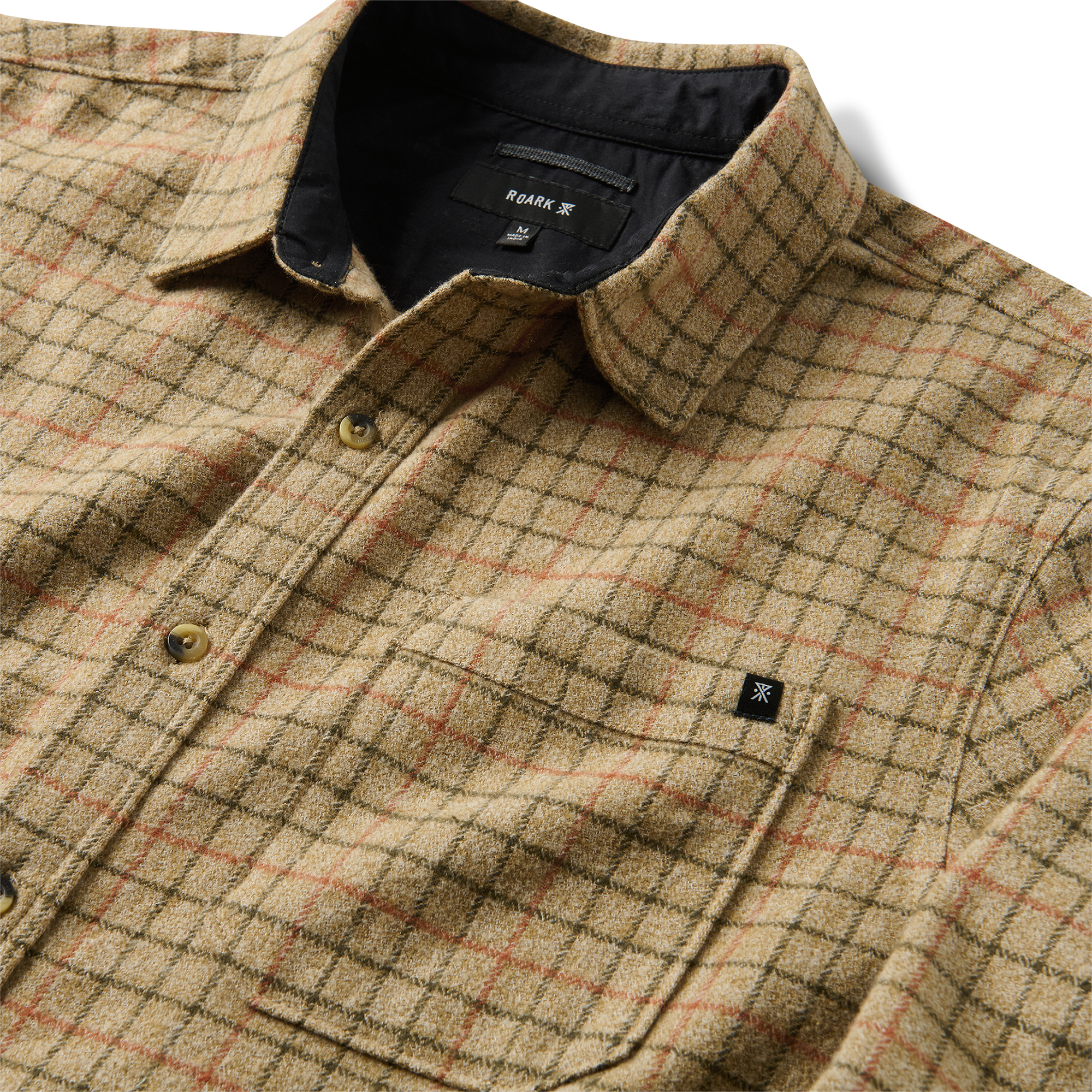 Crossroads Organic Cotton Flannel — Khaki