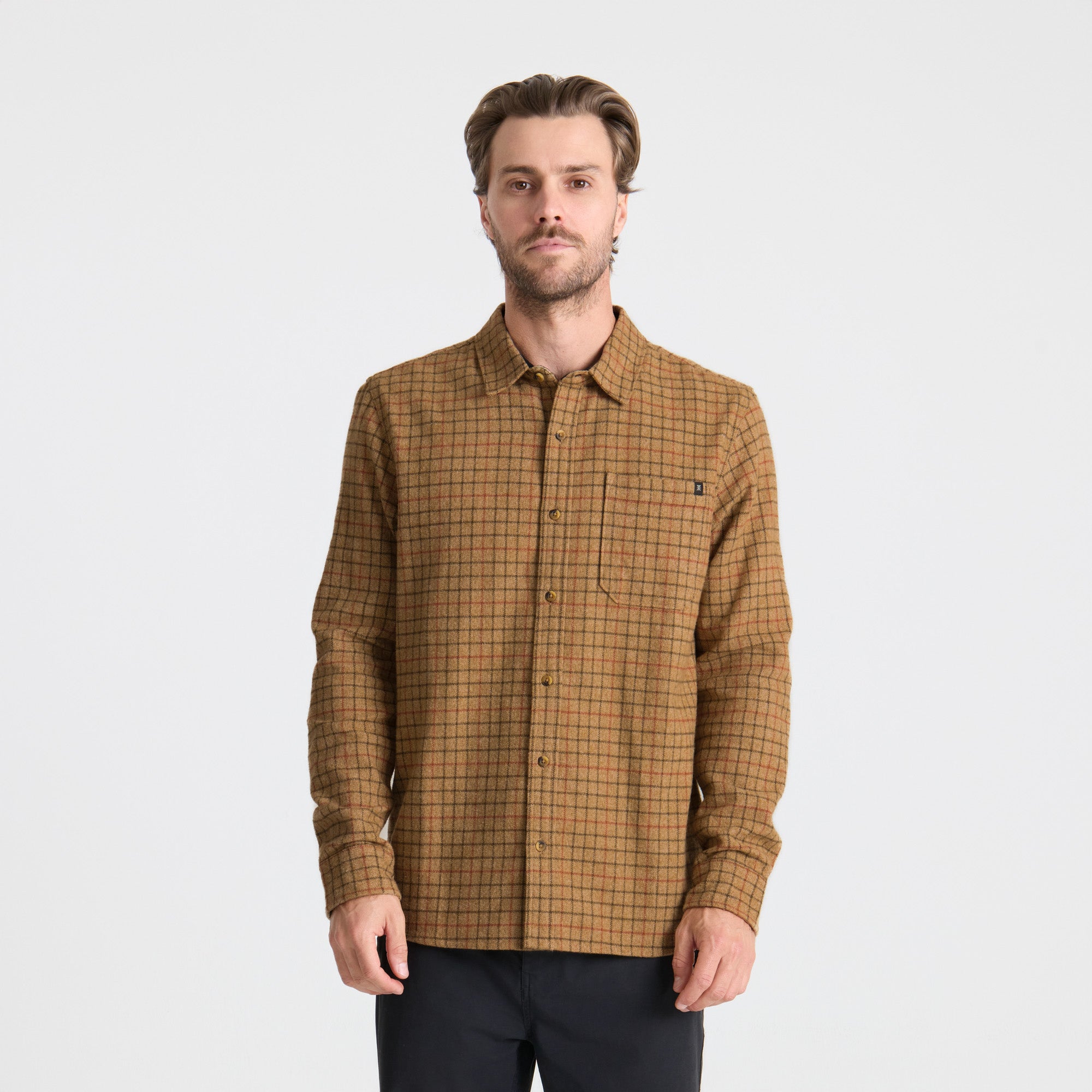 Crossroads Organic Cotton Flannel — Khaki