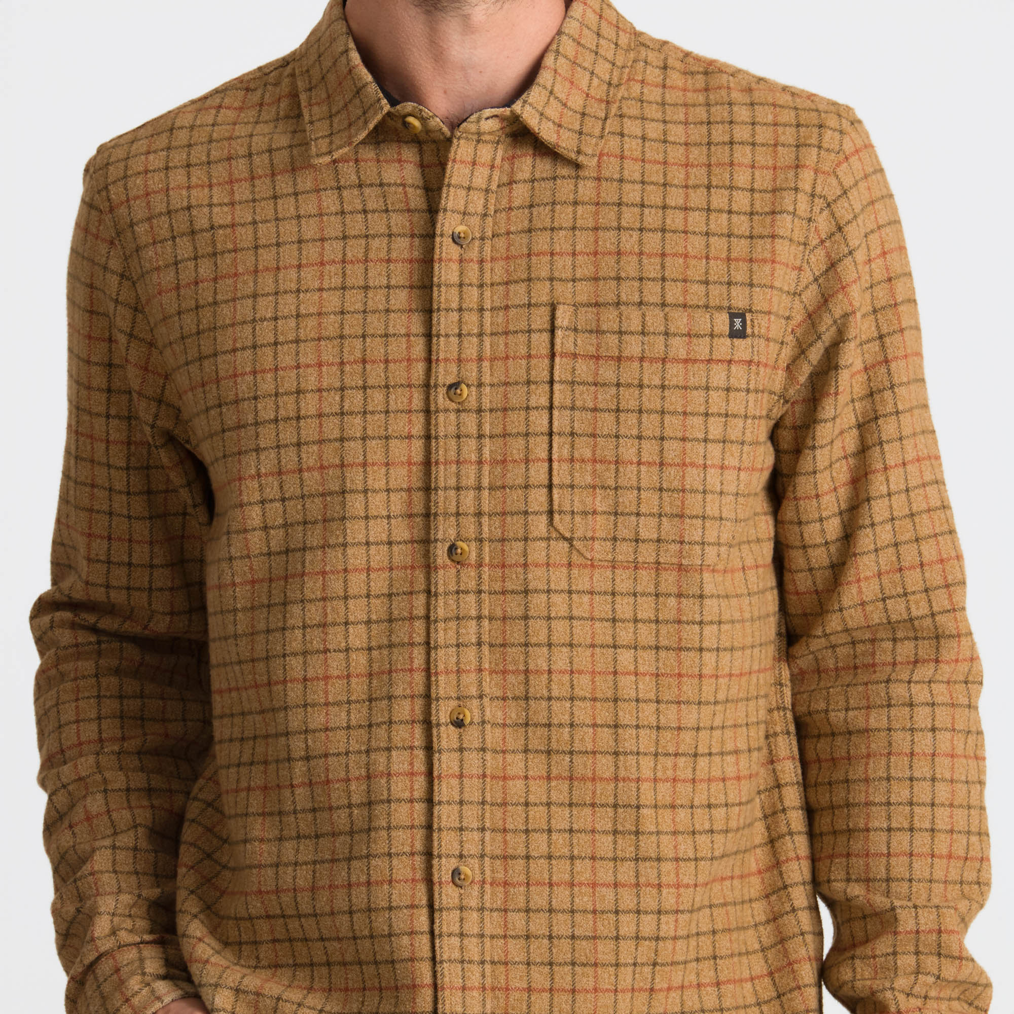 Crossroads Organic Cotton Flannel — Khaki
