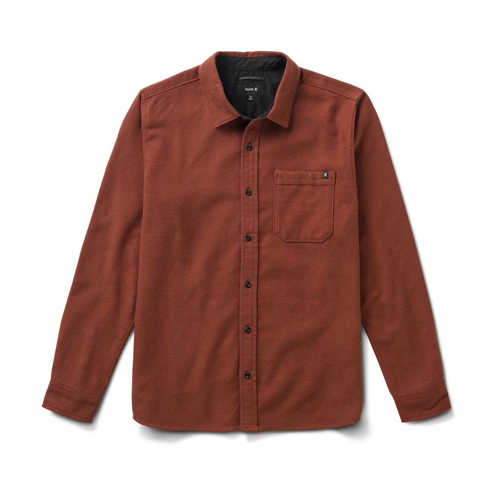 Crossroads Organic Cotton Flannel - Rot Clay Herringbone