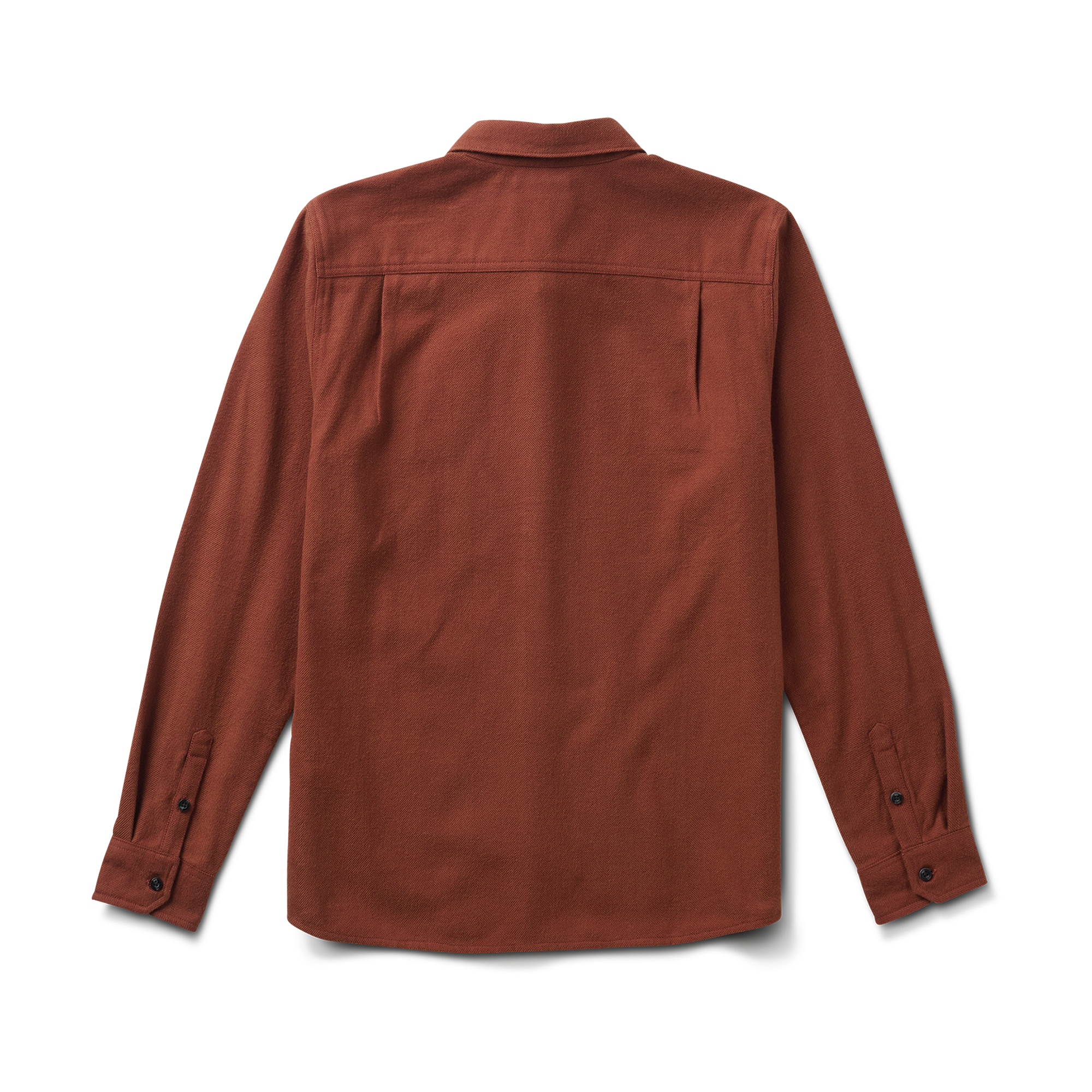 Crossroads Organic Cotton Flannel - Rot Clay Herringbone