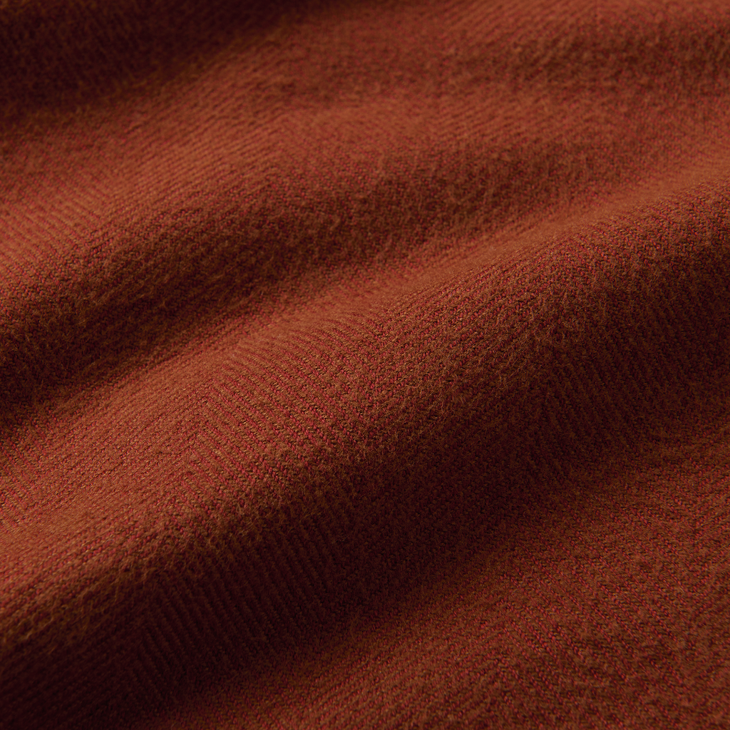 Crossroads Organic Cotton Flannel - Rot Clay Herringbone