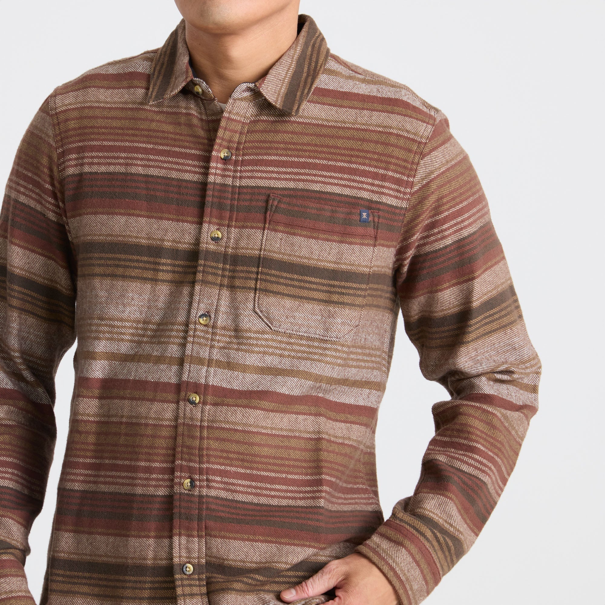Crossroads Organic Cotton Flannel - Rot Clay