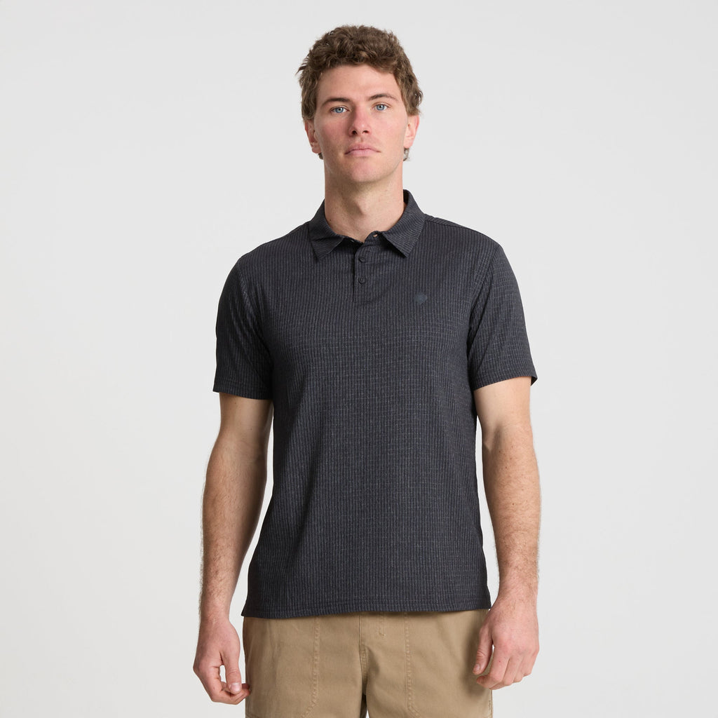 Bless Up Breathable Stretch Polo Shirt - Schwarz