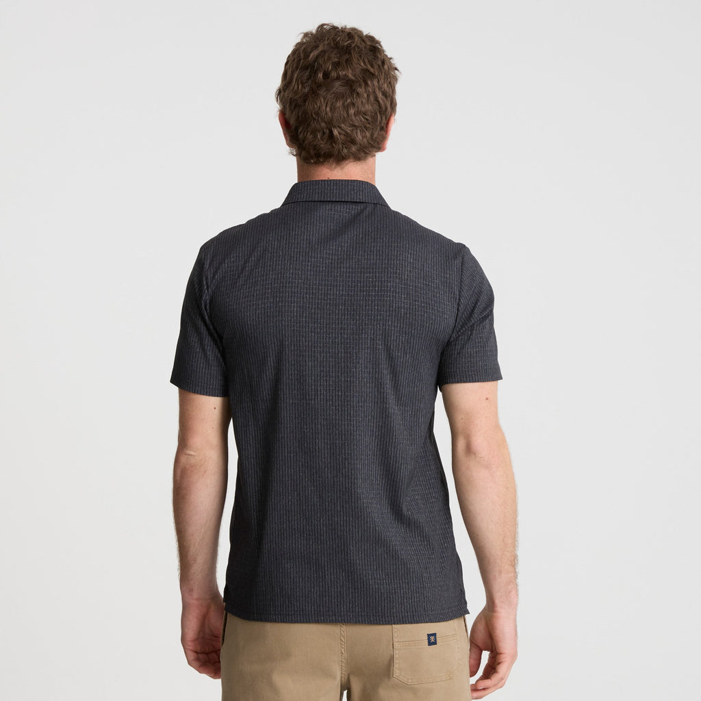 Bless Up Breathable Stretch Polo Shirt - Schwarz