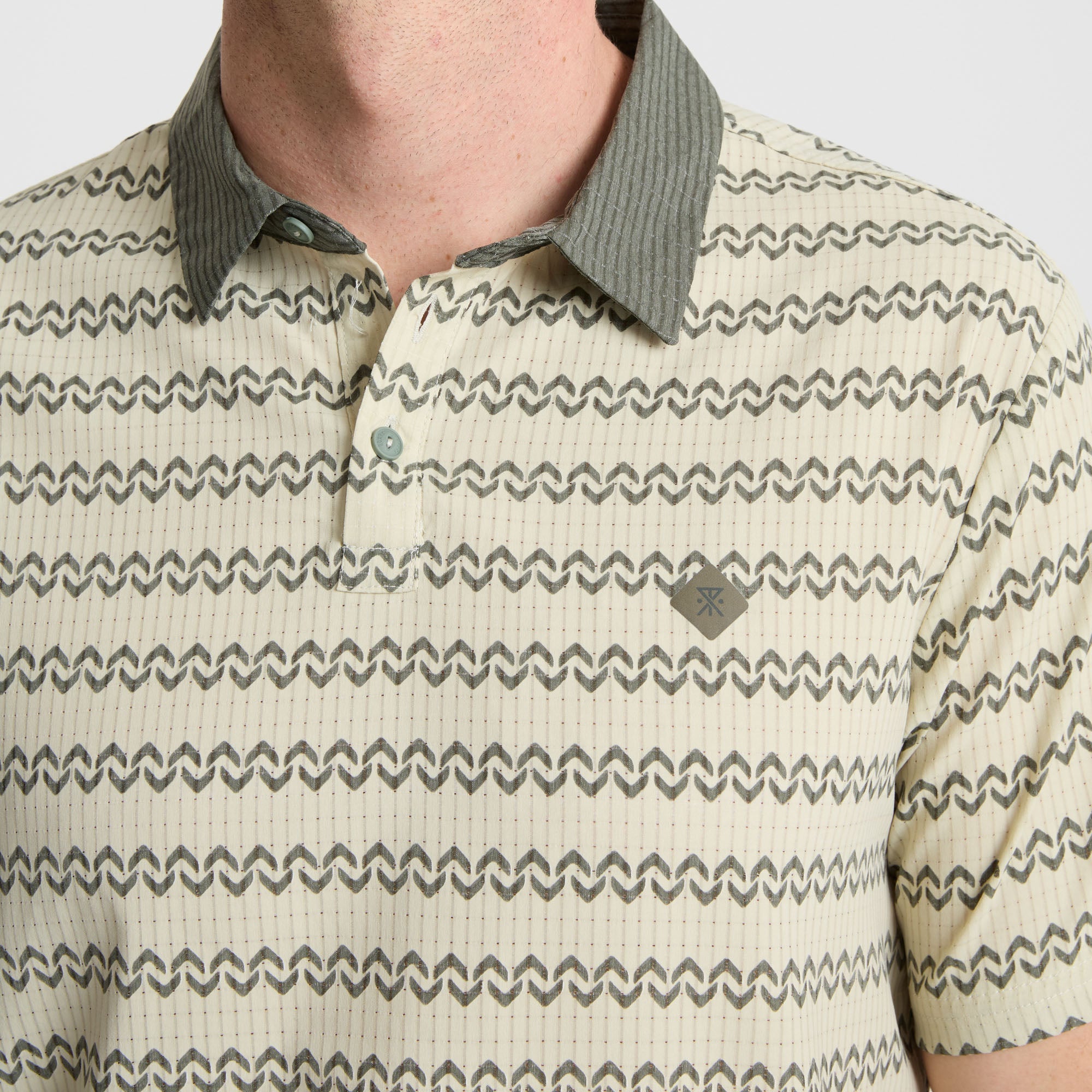Bless Up Breathable Stretch Polo Shirt - Sand