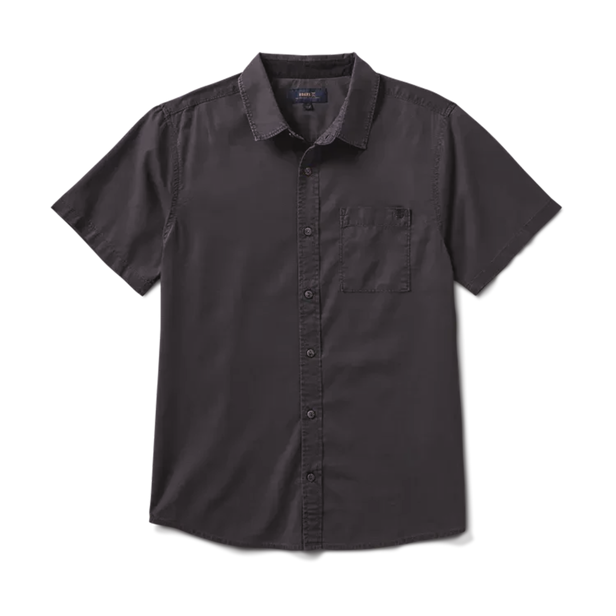 Made To Fade Kurzarm Button Up Shirt - Gewaschene Kohle