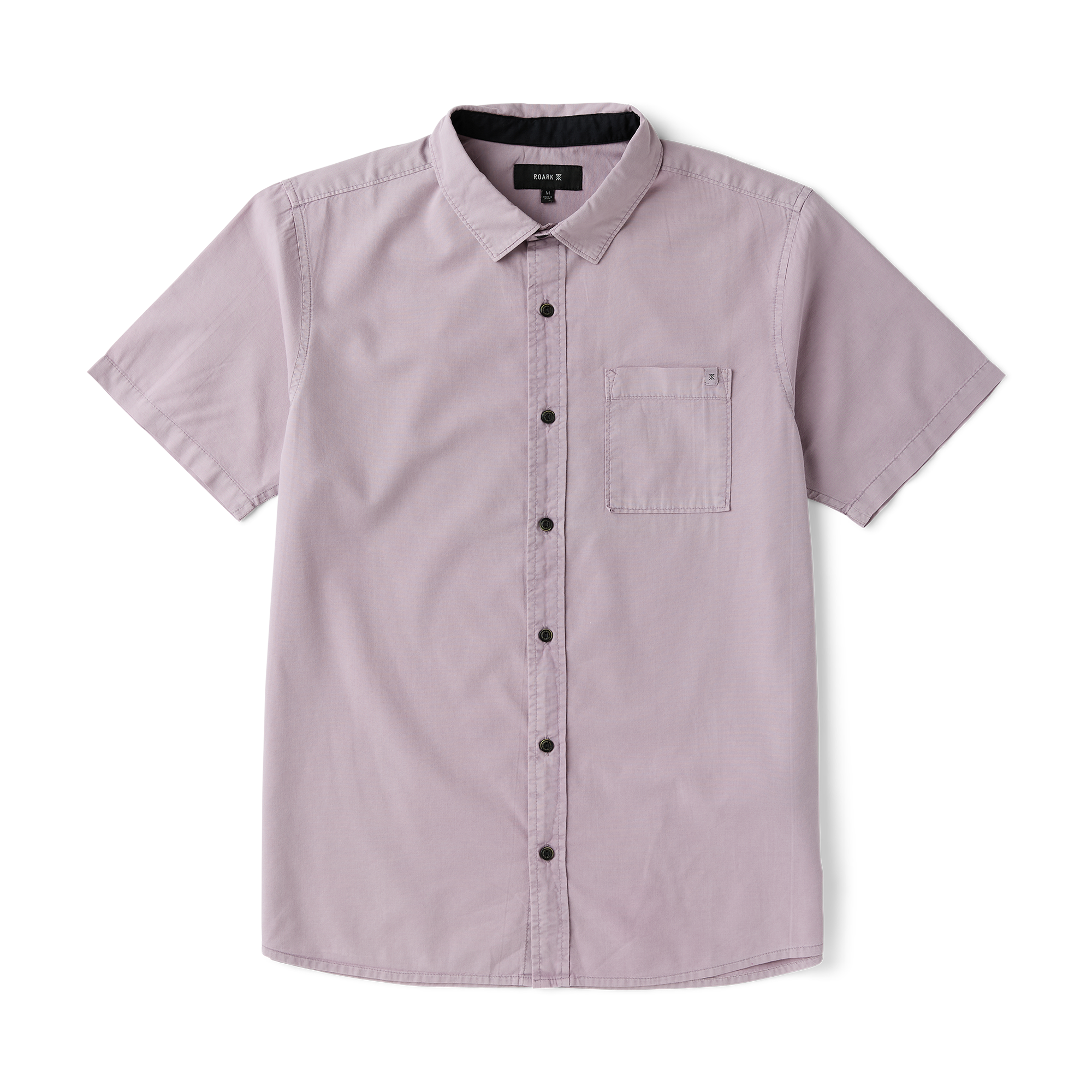 Made To Fade Kurzarm Button Up Shirt - Washed Dusty Lilac (Deutsche Ausgabe)