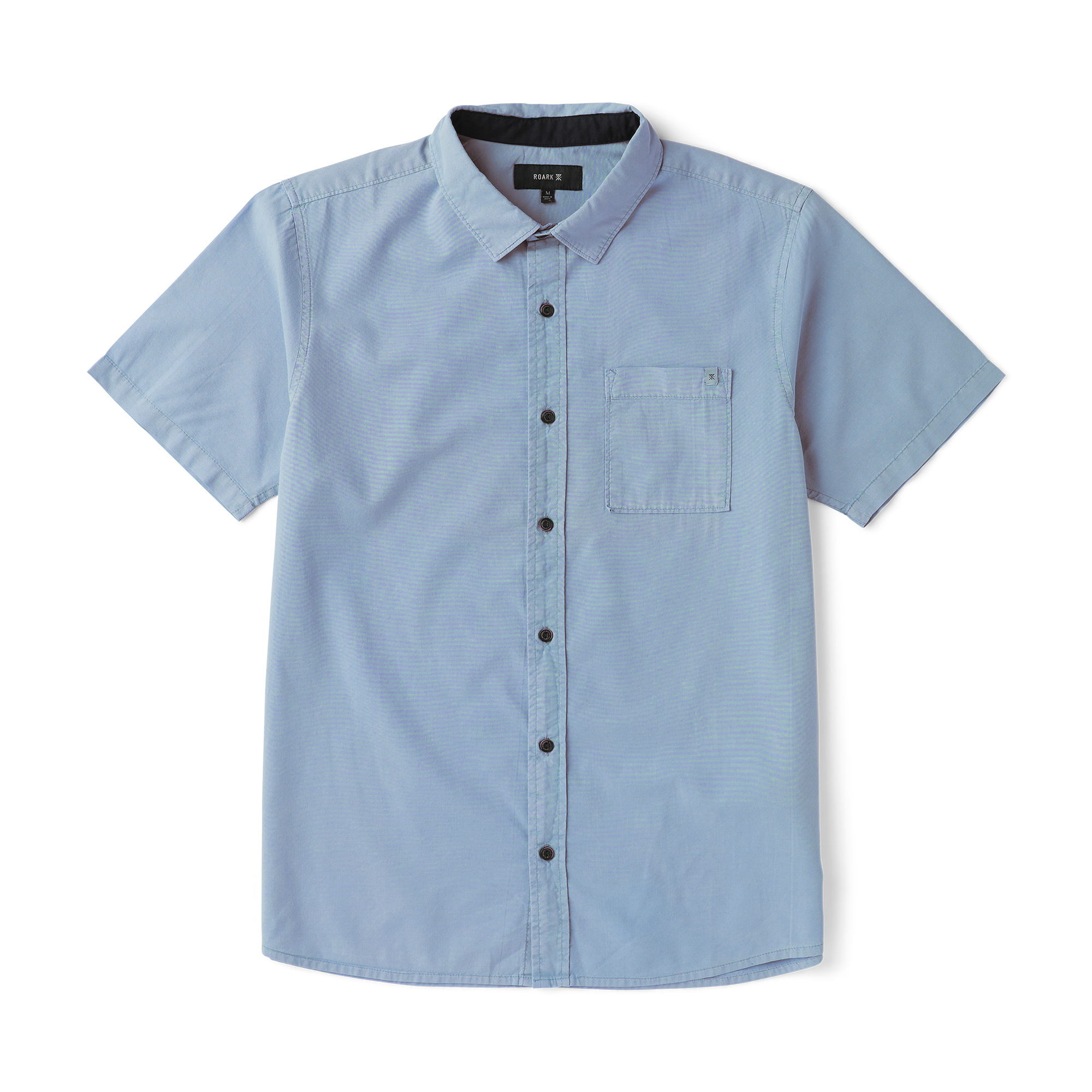 Made To Fade Kurzarm Button Up Shirt - Washed Schiefergrau (Deutsche Ausgabe)